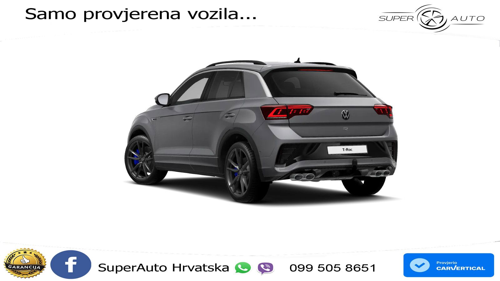 Volkswagen T-Roc I R 2.0 TSI (300 KS) OPF 4M DSG LED+GR SJED+ACC