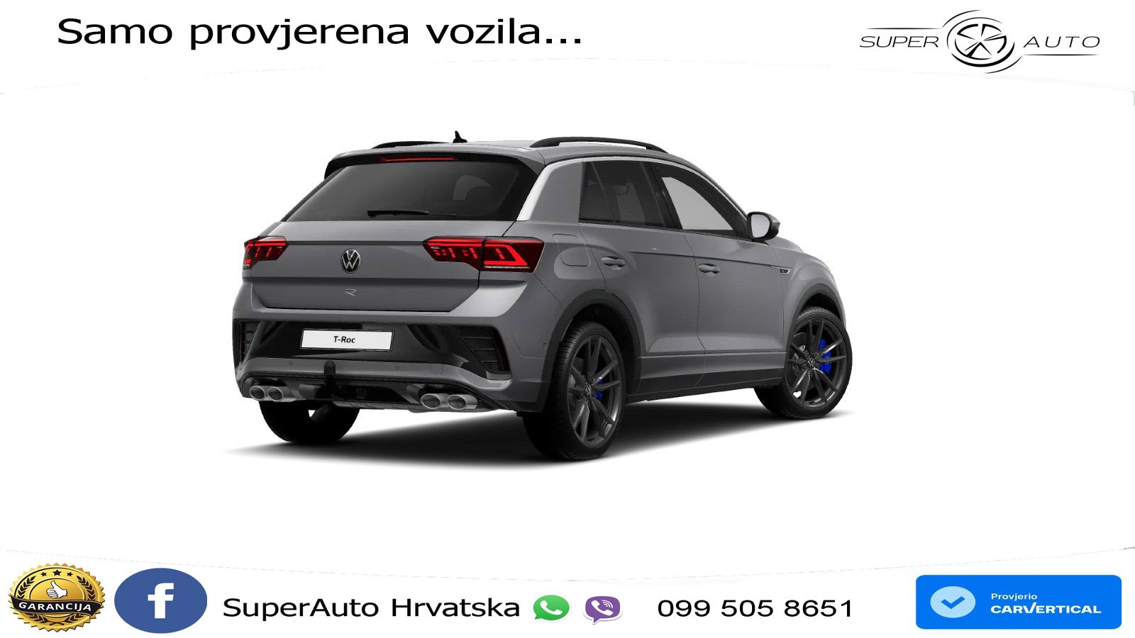 Volkswagen T-Roc I R 2.0 TSI (300 KS) OPF 4M DSG LED+GR SJED+ACC