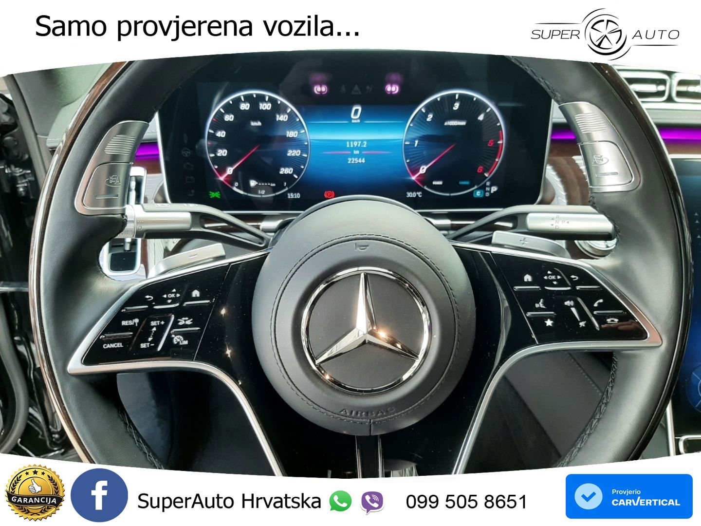 Mercedes S 350d (313 KS) EQ Boost 4MATIC 9G-TRONIC AMG ZRAČNI+ACC+GR SJED+KAM+PANO