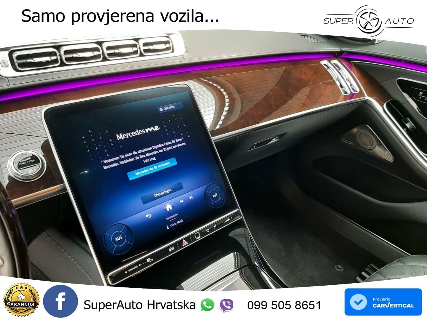 Mercedes S 350d (313 KS) EQ Boost 4MATIC 9G-TRONIC AMG ZRAČNI+ACC+GR SJED+KAM+PANO