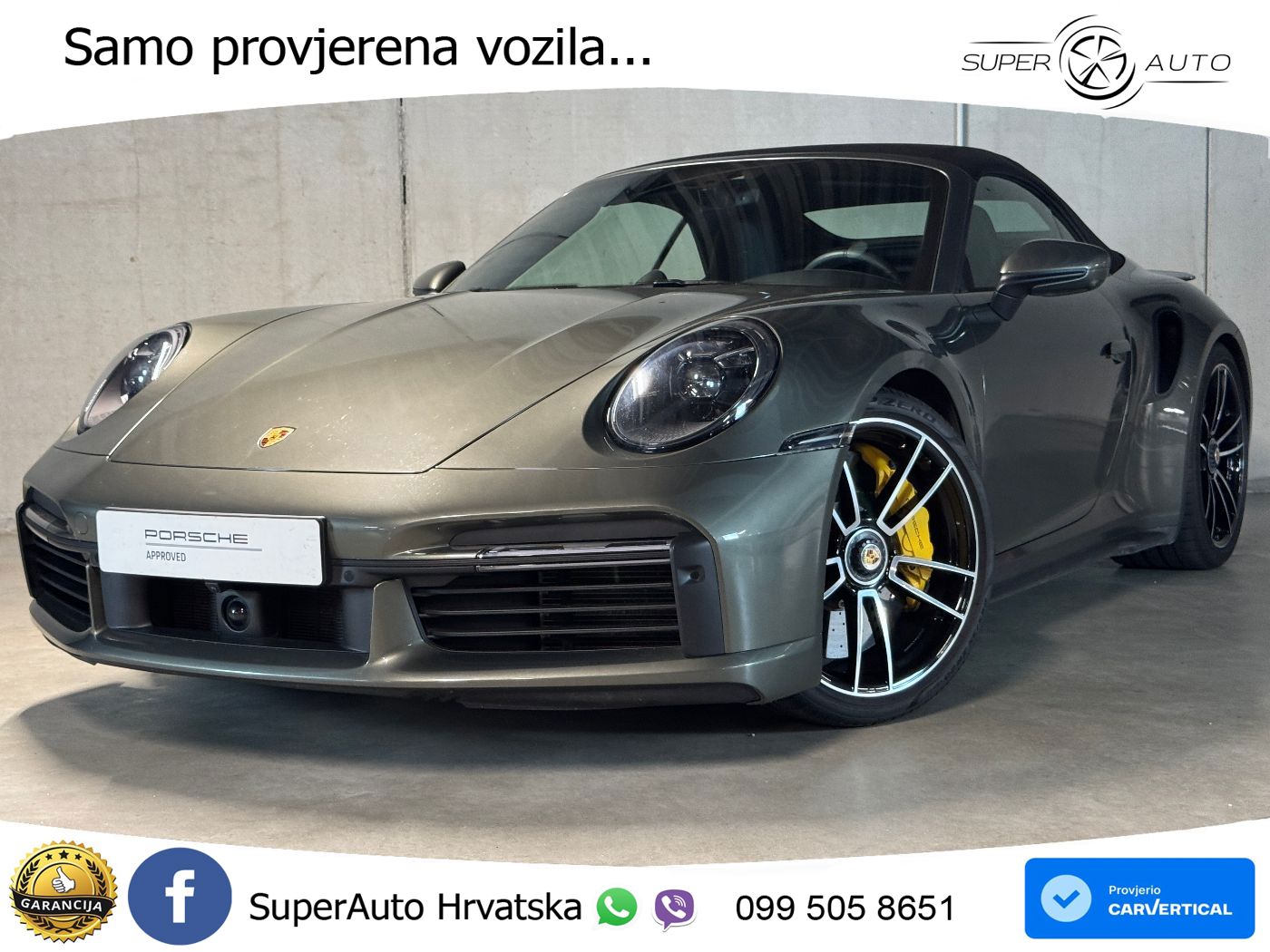 Porsche 911 Turbo S Cabriolet 3.8 (650 KS) PDK LED+GR SJED+ACC