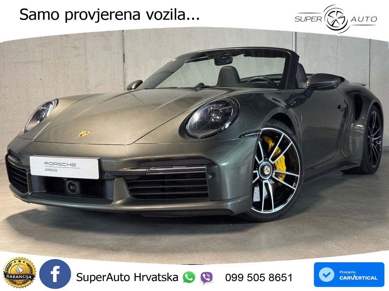 Porsche 911 Turbo S Cabriolet 3.8 (650 KS) PDK LED+GR SJED+ACC