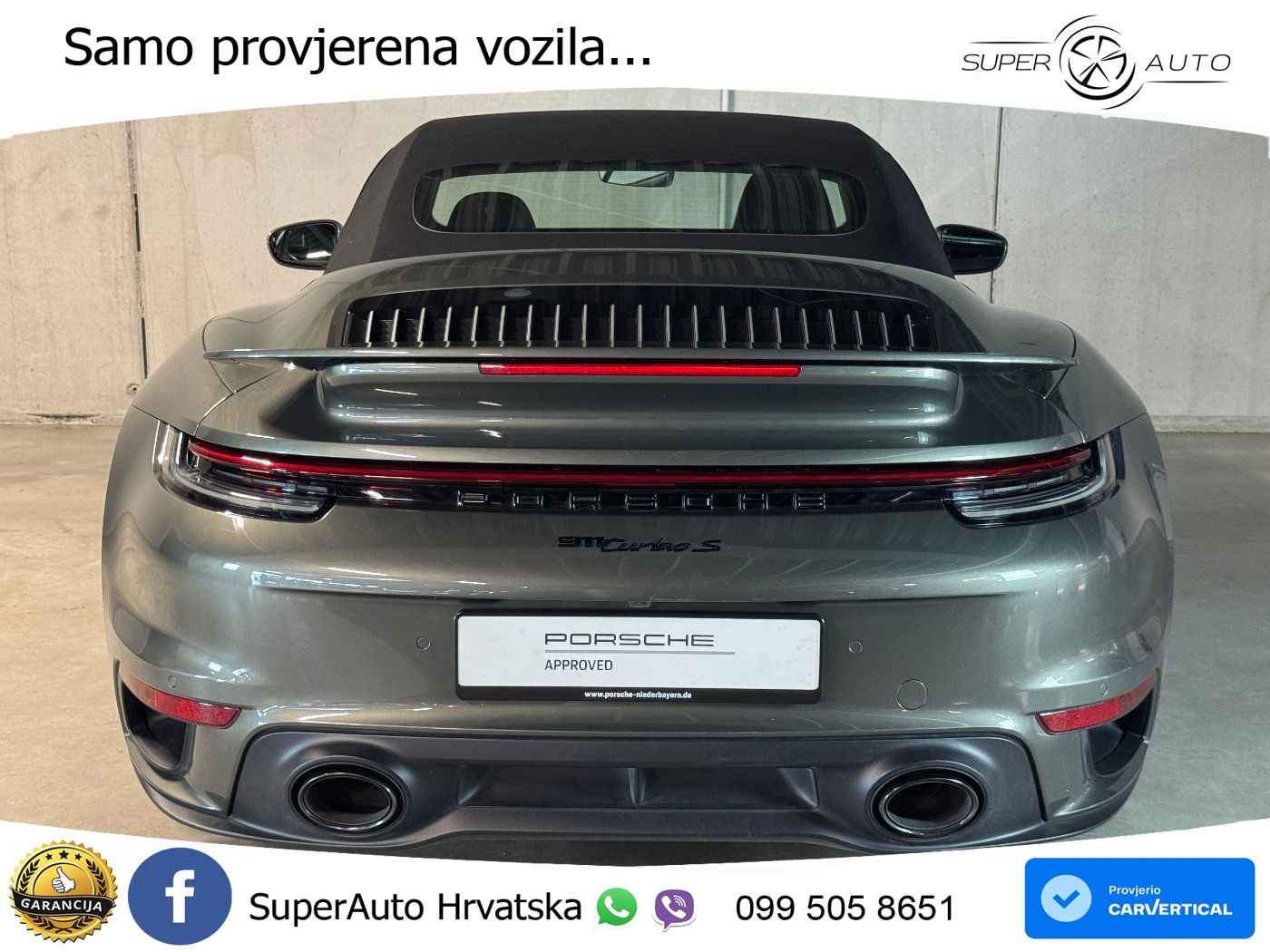 Porsche 911 Turbo S Cabriolet 3.8 (650 KS) PDK LED+GR SJED+ACC