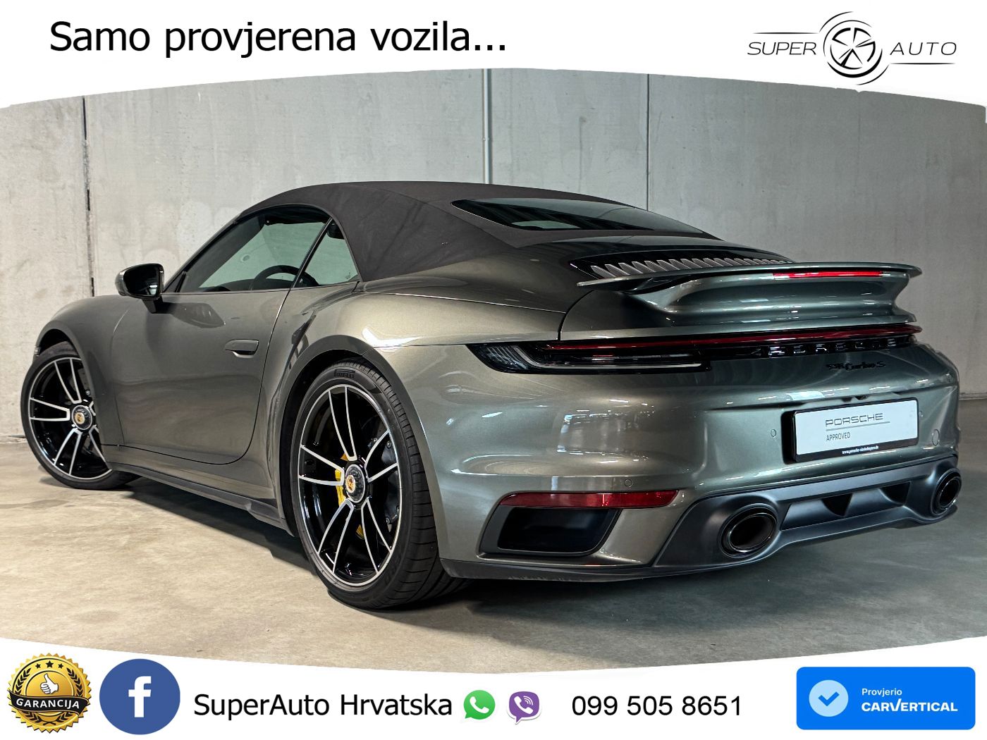 Porsche 911 Turbo S Cabriolet 3.8 (650 KS) PDK LED+GR SJED+ACC