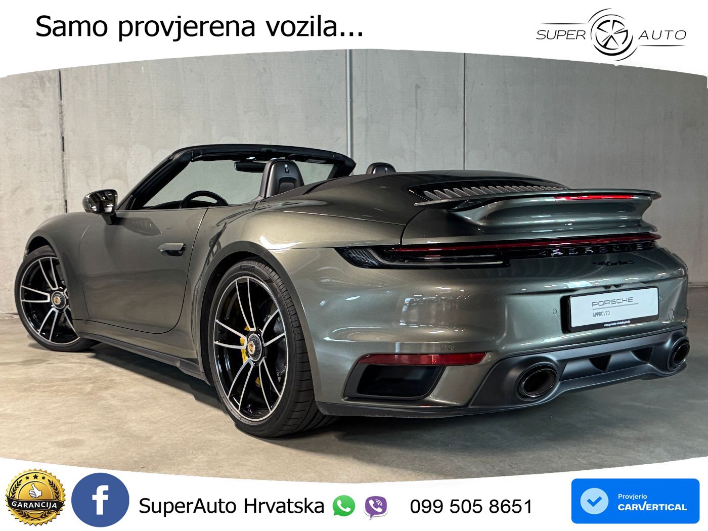 Porsche 911 Turbo S Cabriolet 3.8 (650 KS) PDK LED+GR SJED+ACC