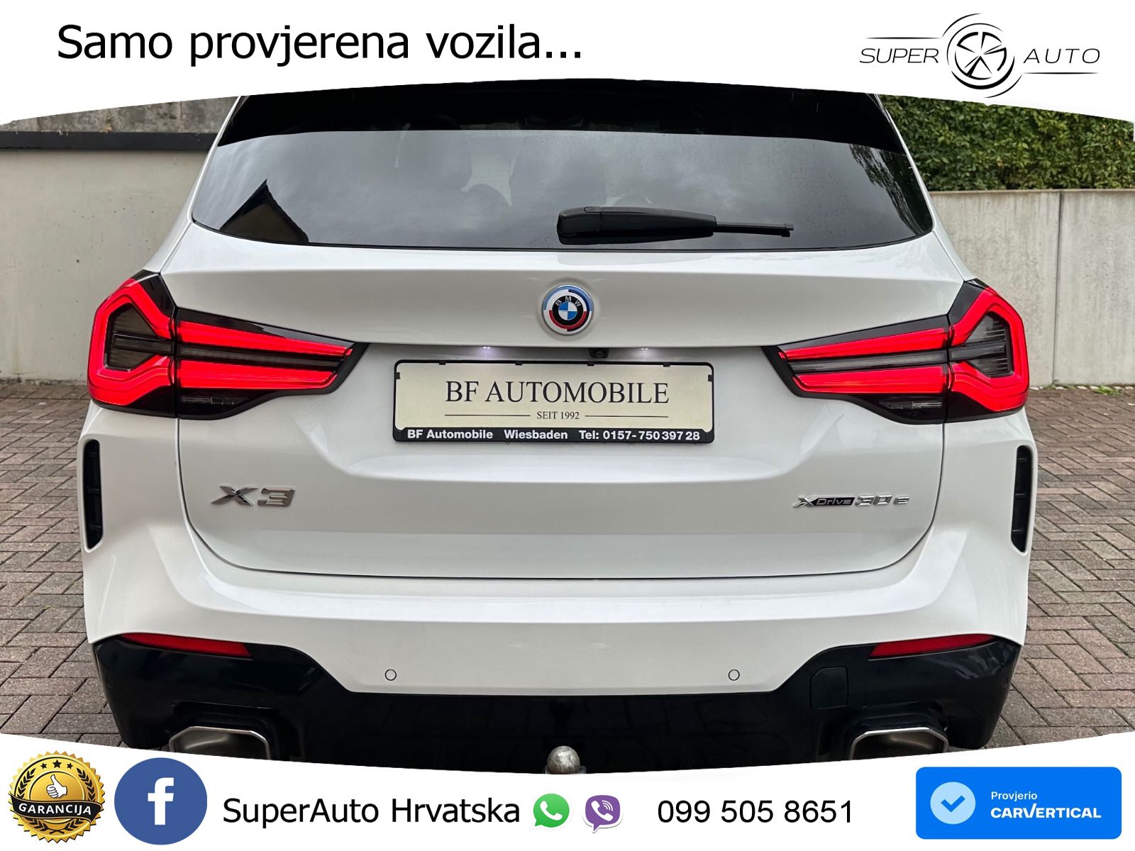 BMW X3 30e xDrive Steptronic M Sport ZRAČNI+ACC+GR SJED+KAM+PANO