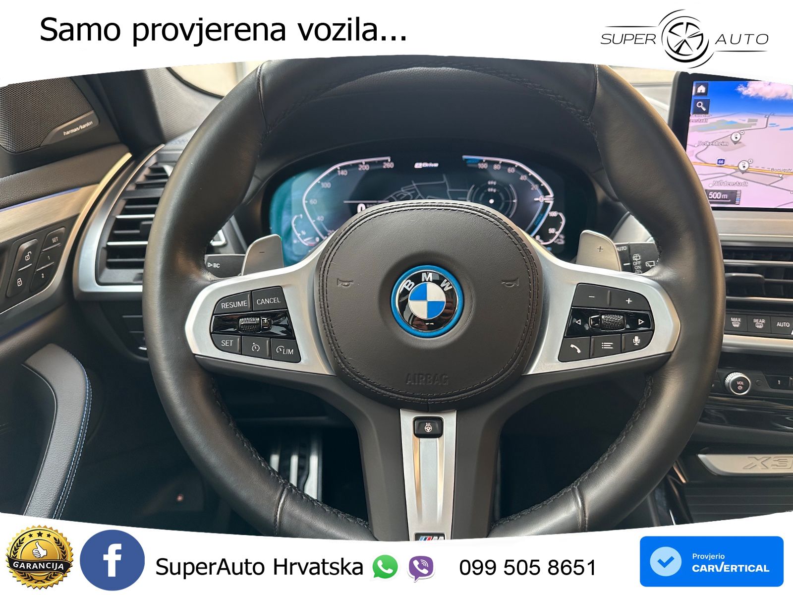 BMW X3 30e xDrive Steptronic M Sport ZRAČNI+ACC+GR SJED+KAM+PANO