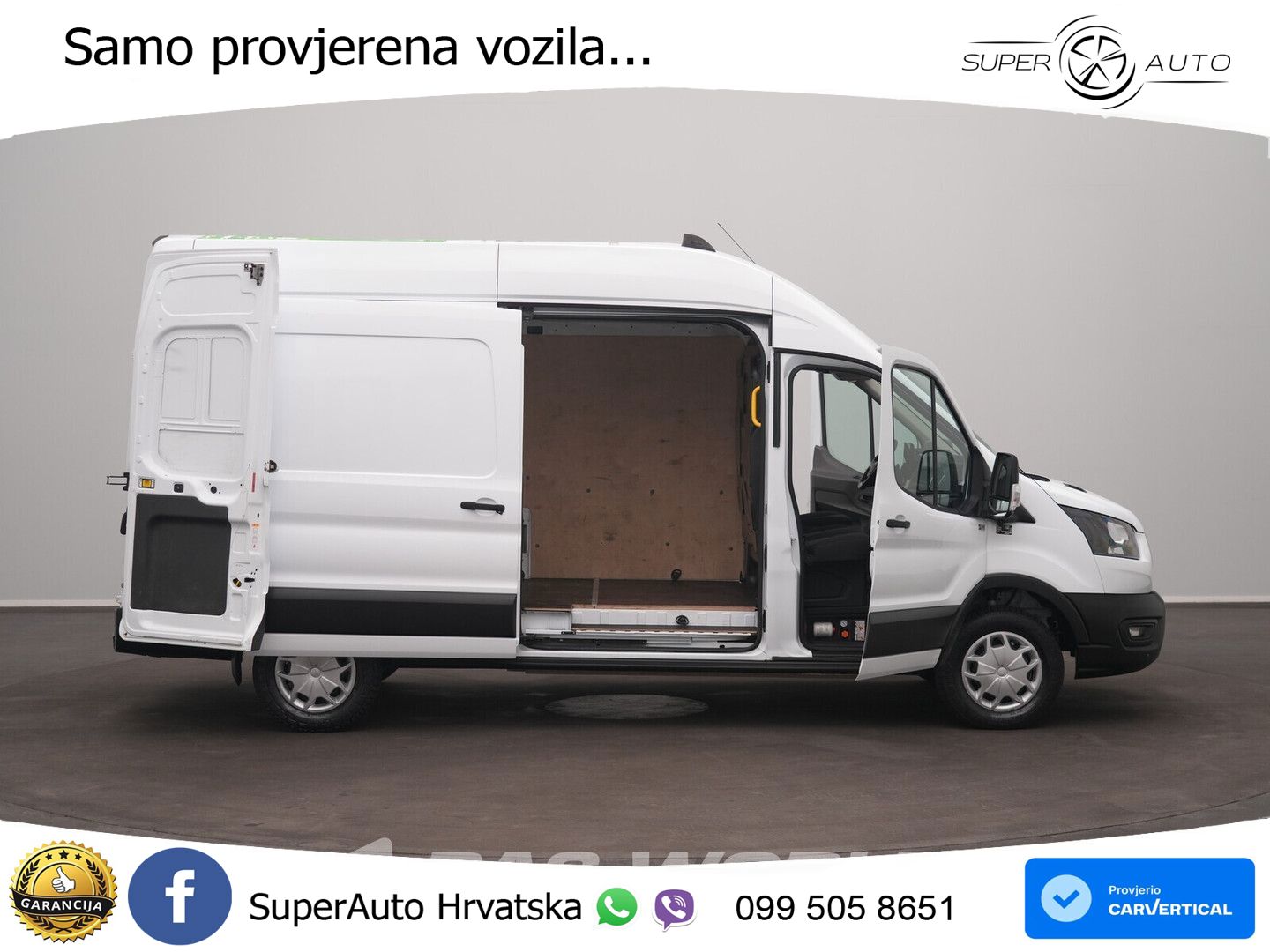 Ford e-Transit 184pk Elektrisch 68kWh 317KM WLTP L3H3 184 KS