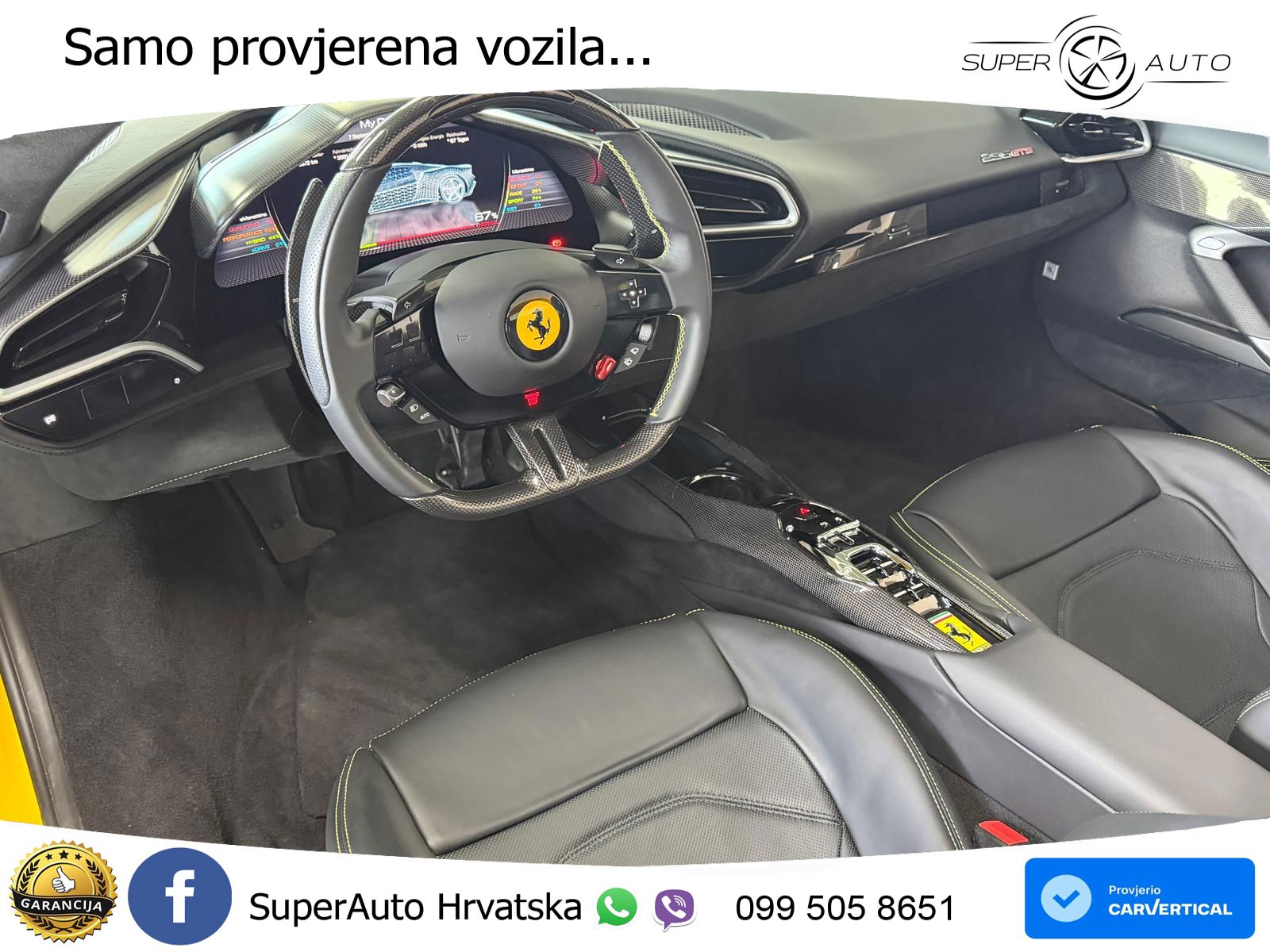 Ferrari 296 GTS 3.0 V6 (830 KS) F1 DCT LED+GR SJED+ACC