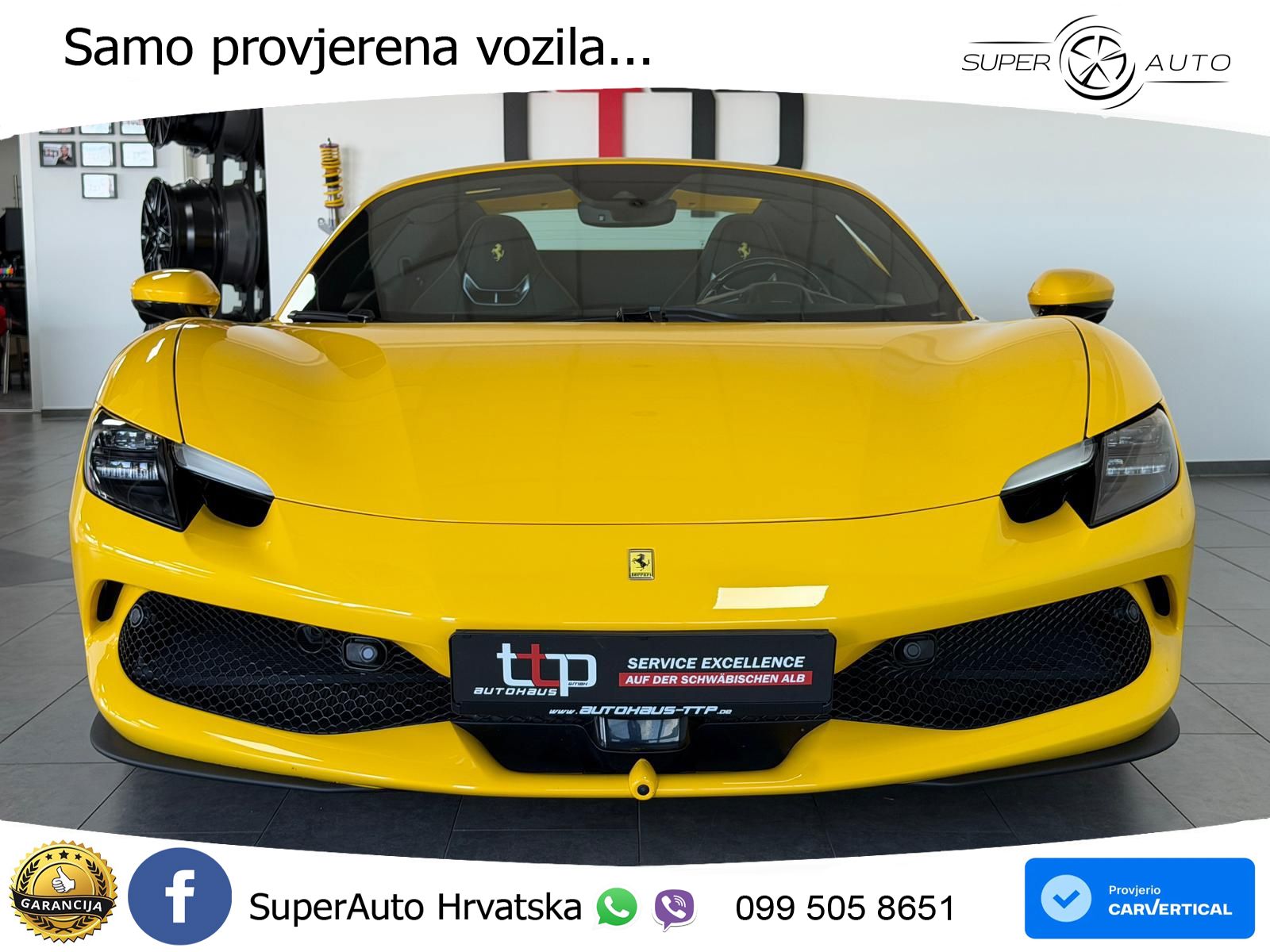 Ferrari 296 GTS 3.0 V6 (830 KS) F1 DCT LED+GR SJED+ACC