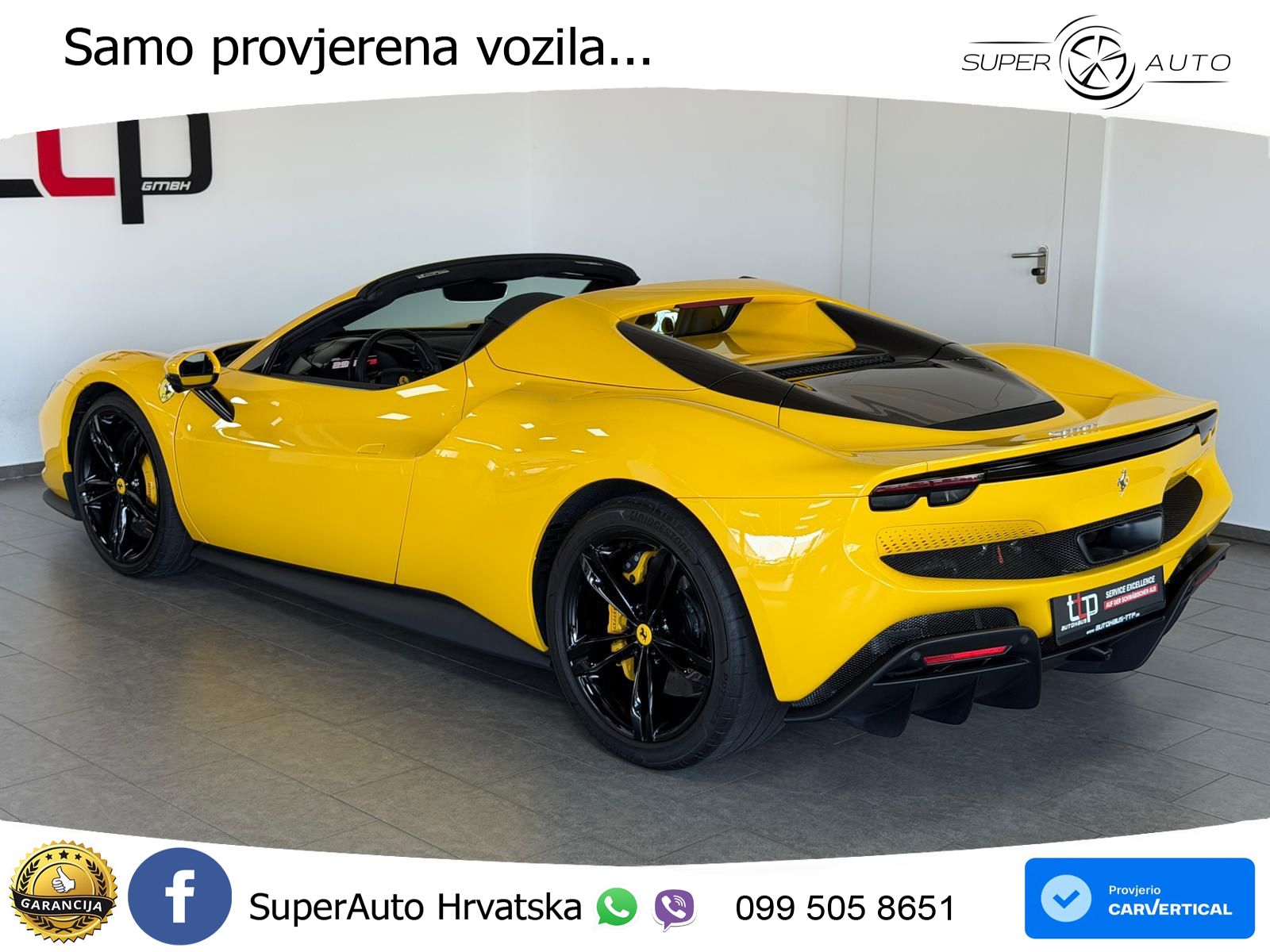 Ferrari 296 GTS 3.0 V6 (830 KS) F1 DCT LED+GR SJED+ACC