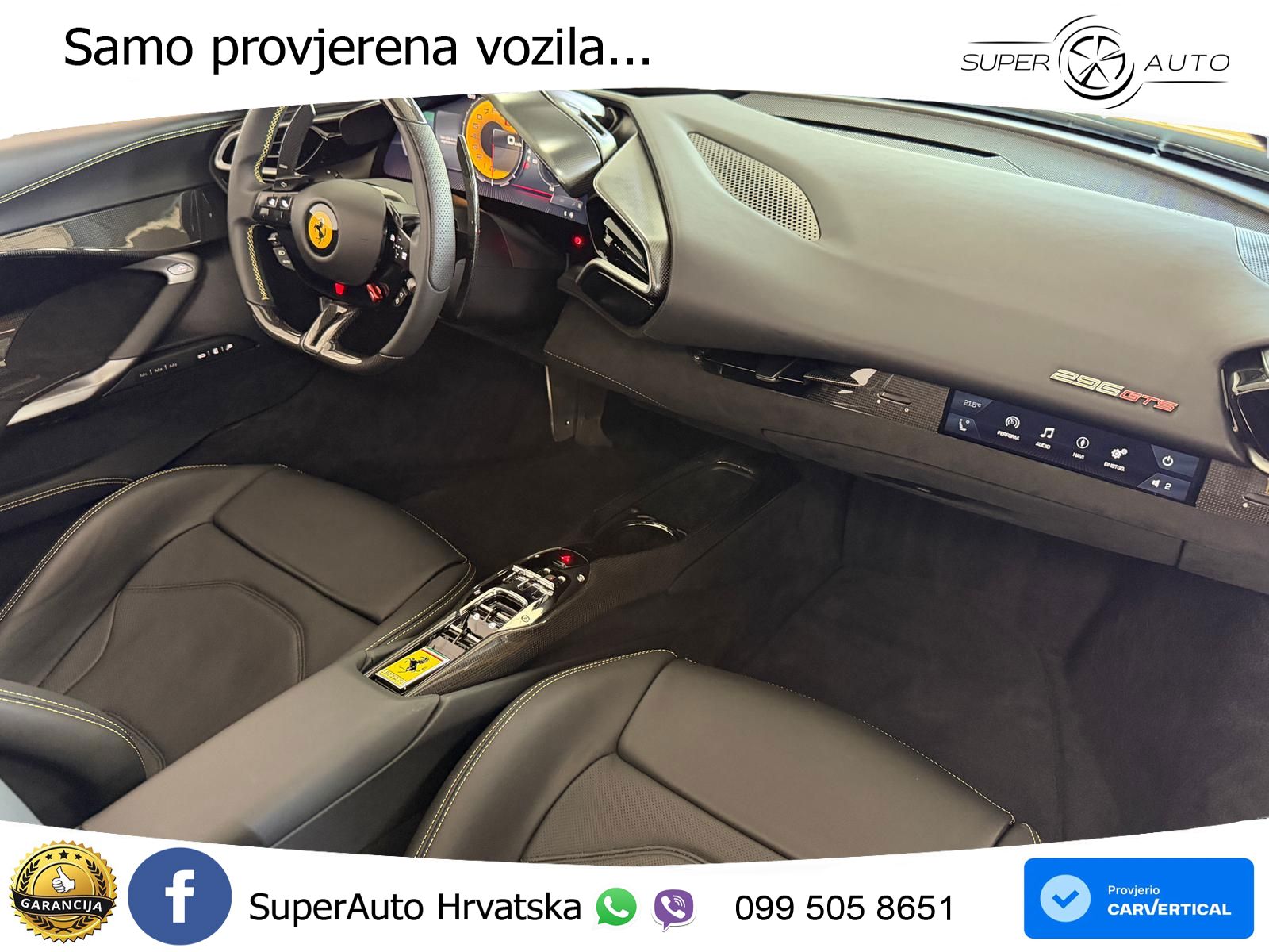 Ferrari 296 GTS 3.0 V6 (830 KS) F1 DCT LED+GR SJED+ACC
