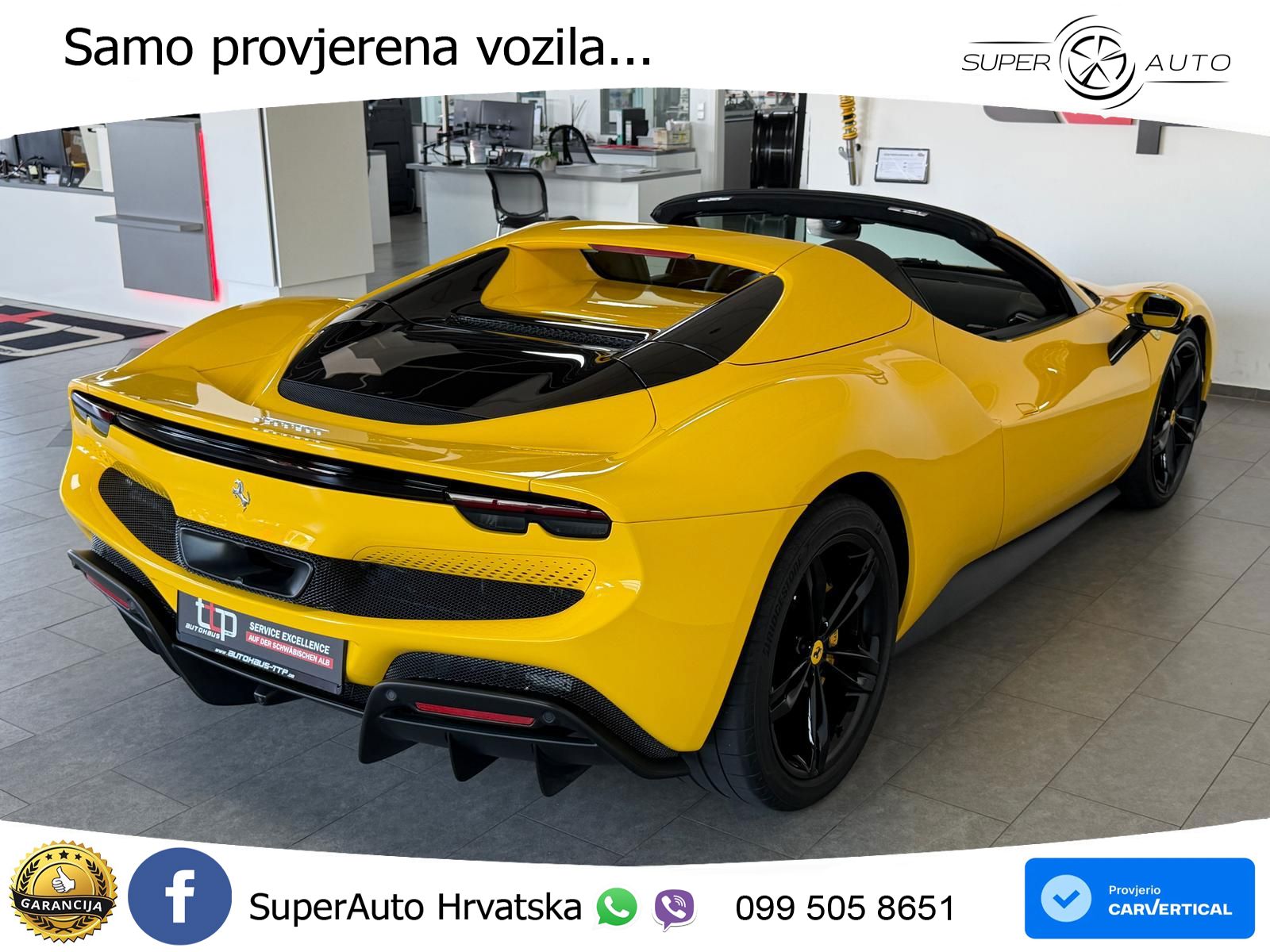 Ferrari 296 GTS 3.0 V6 (830 KS) F1 DCT LED+GR SJED+ACC