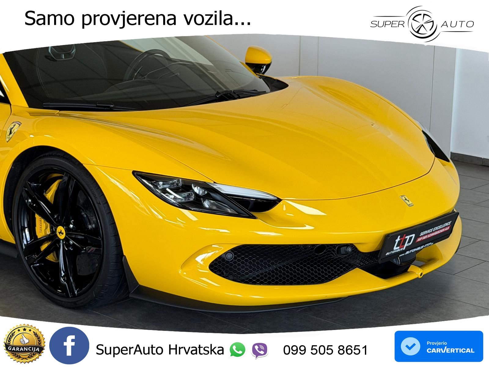 Ferrari 296 GTS 3.0 V6 (830 KS) F1 DCT LED+GR SJED+ACC