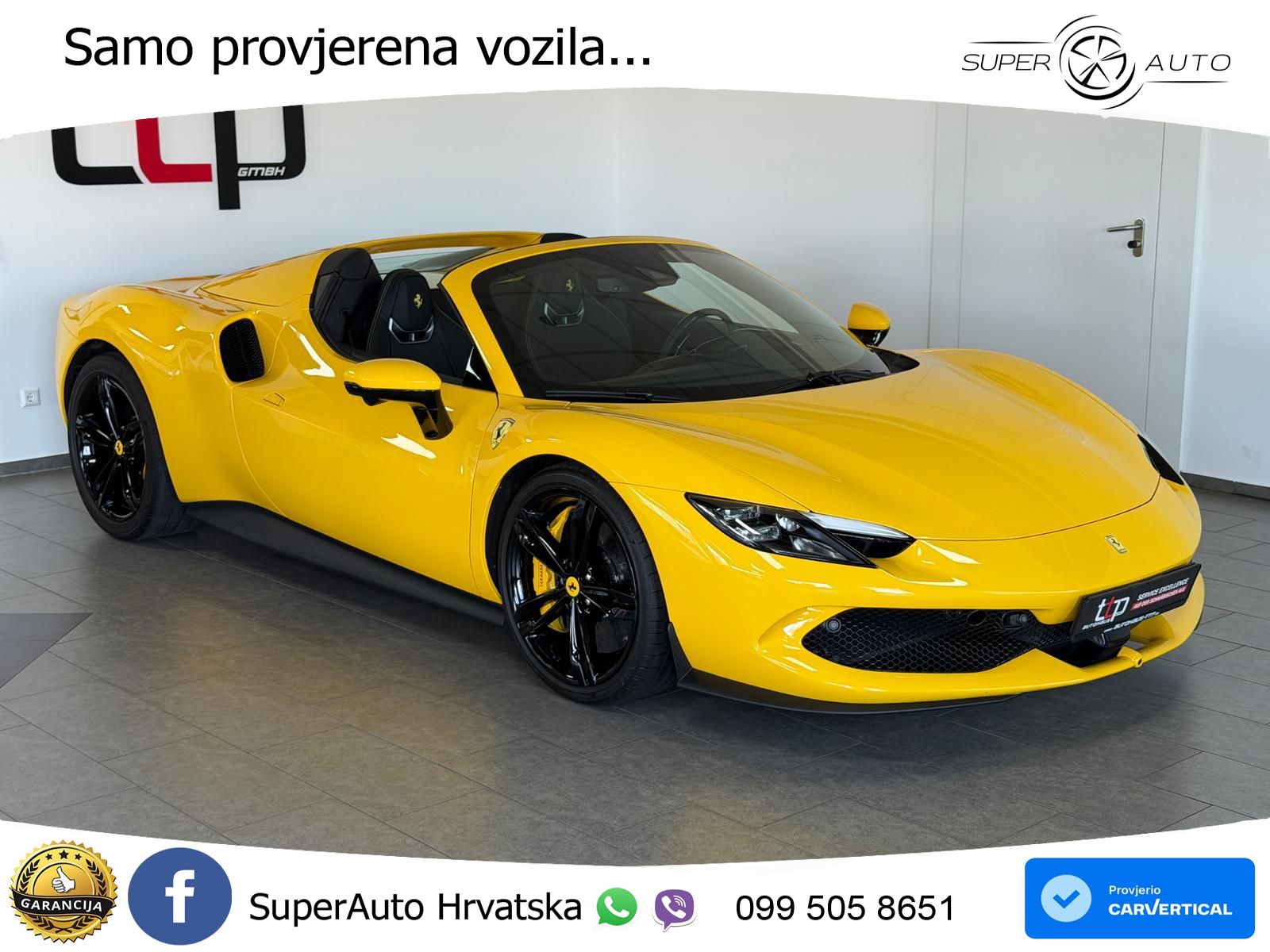 Ferrari 296 GTS 3.0 V6 (830 KS) F1 DCT LED+GR SJED+ACC