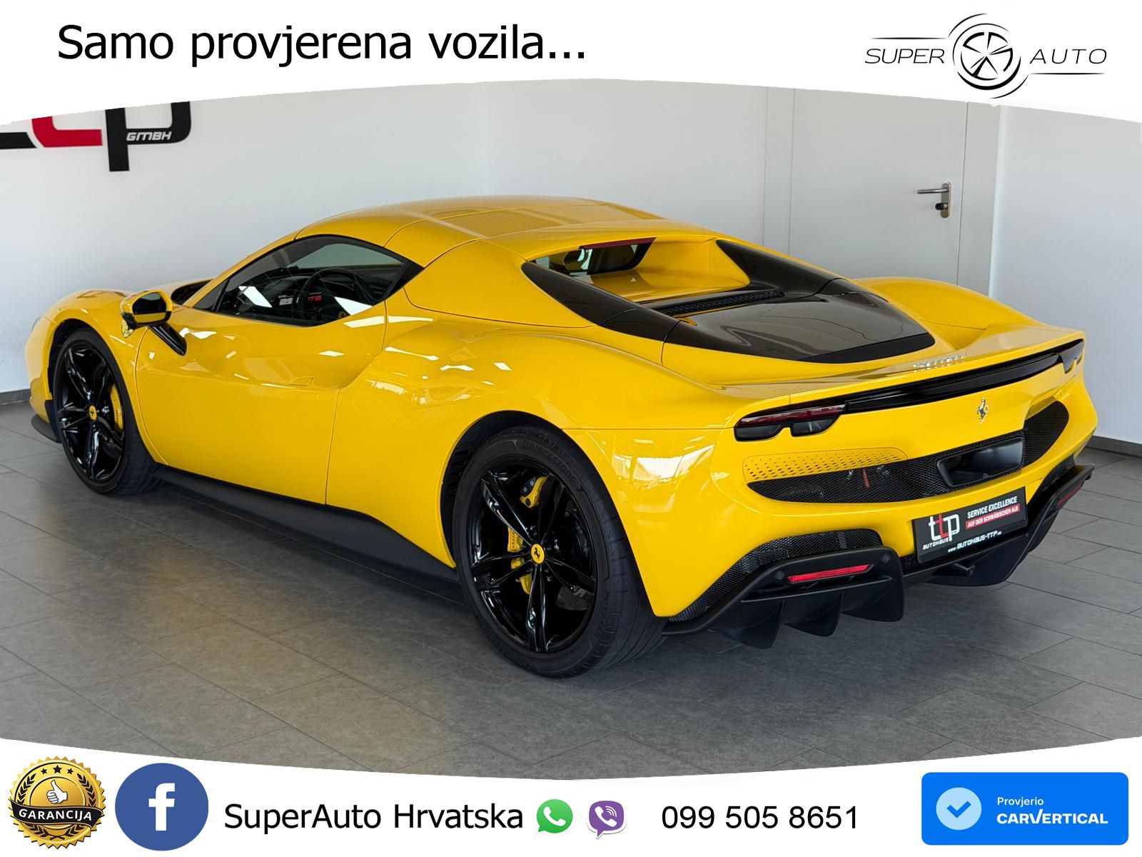 Ferrari 296 GTS 3.0 V6 (830 KS) F1 DCT LED+GR SJED+ACC