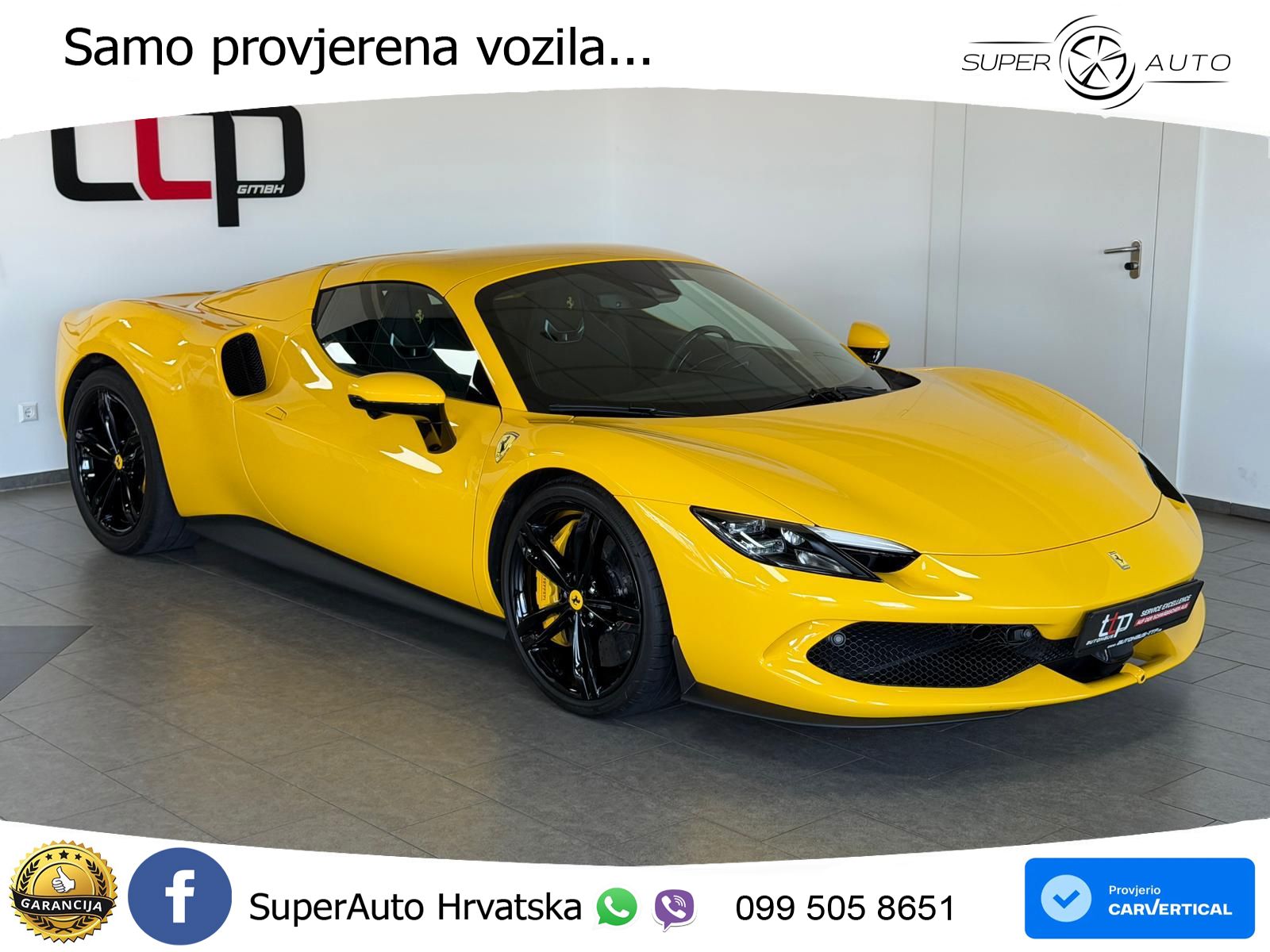 Ferrari 296 GTS 3.0 V6 (830 KS) F1 DCT LED+GR SJED+ACC