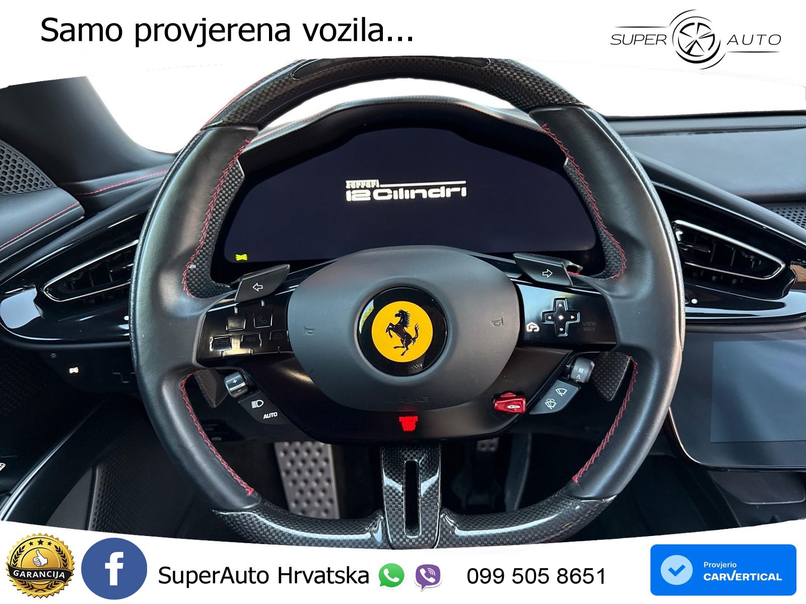 Ferrari 12Cilindri Spider 6.5 V12 (830 KS) F1 DCT LED+ACC
