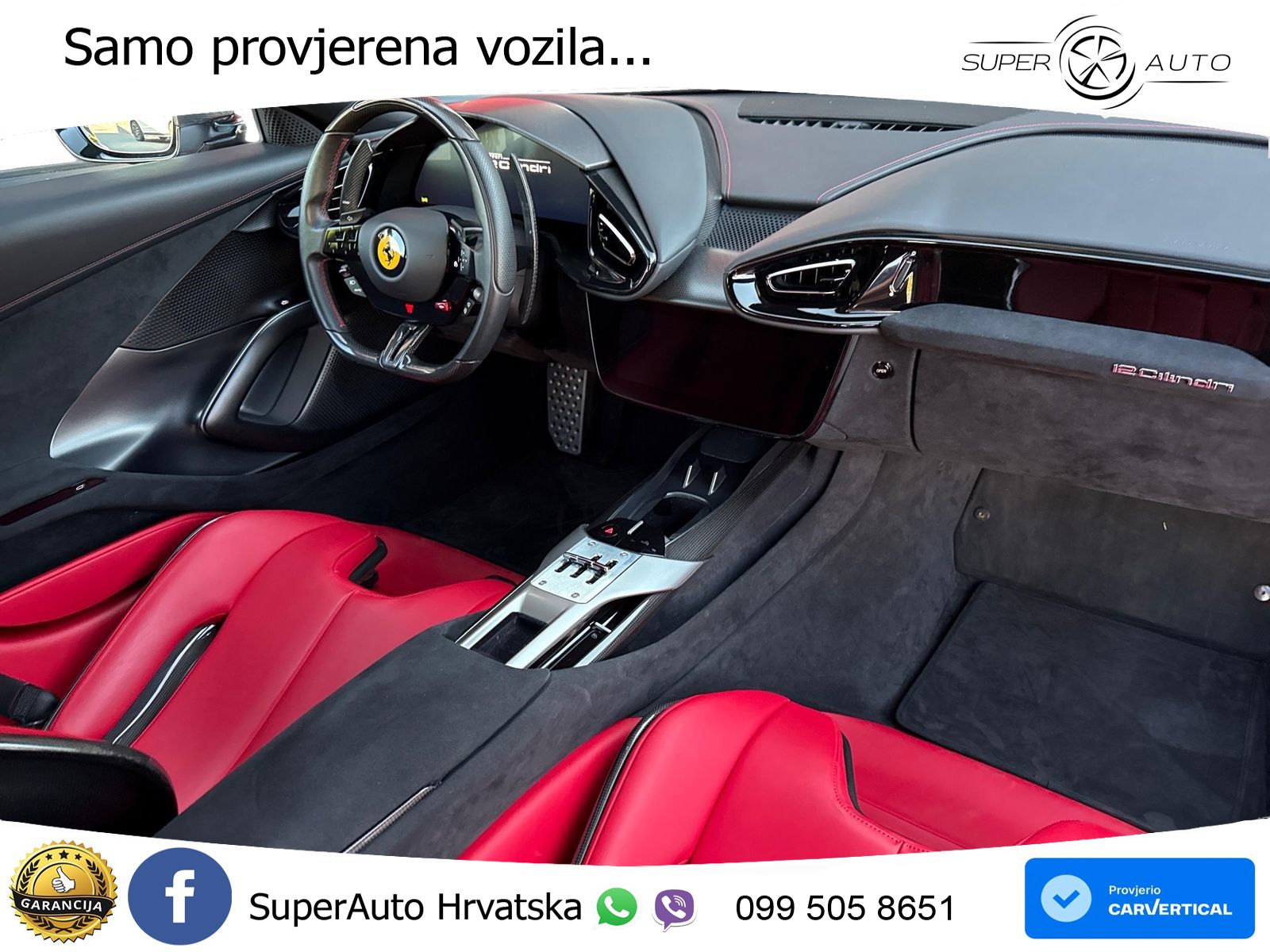 Ferrari 12Cilindri Spider 6.5 V12 (830 KS) F1 DCT LED+ACC