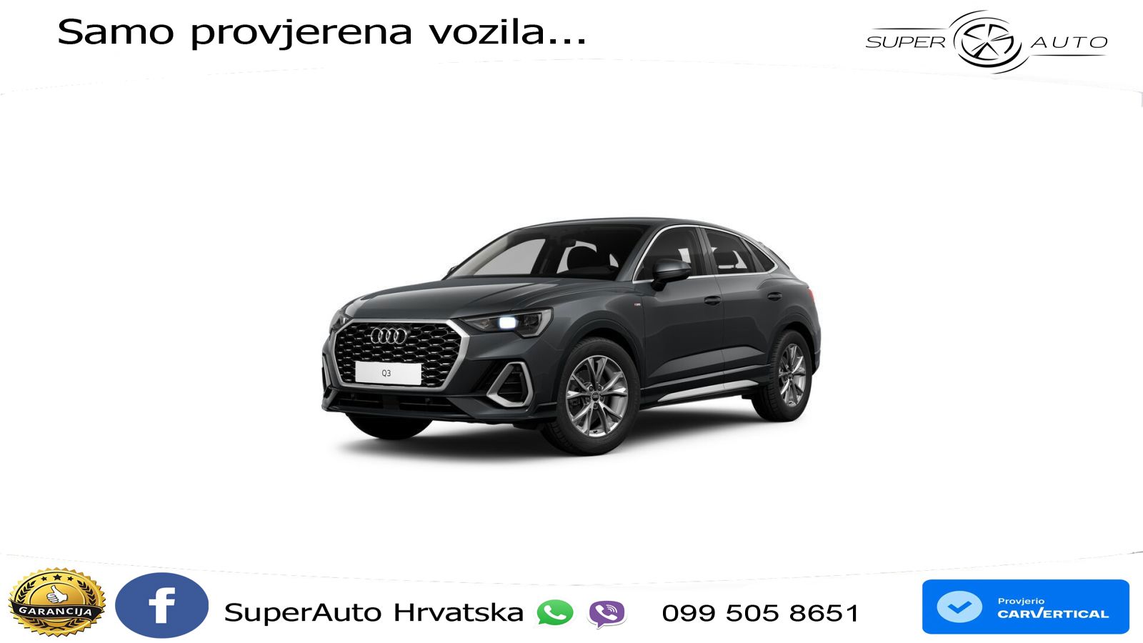 Audi Q3 Sportback 35 TDI (150 KS) S tronic LED+GR SJED+ACC