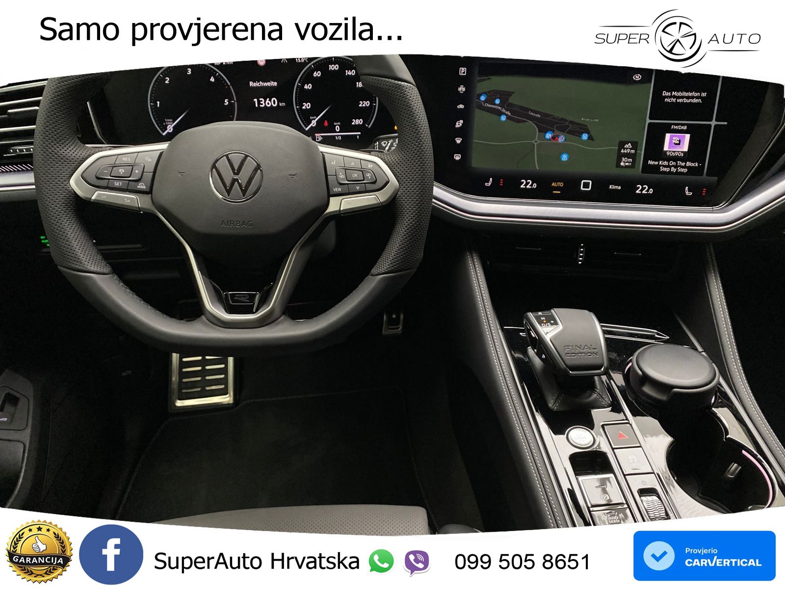 Volkswagen Touareg 3.0 V6 TDI (231 KS) 4MOTION Tiptronic ZRAČNI+ACC+GR SJED+KAM+PANO