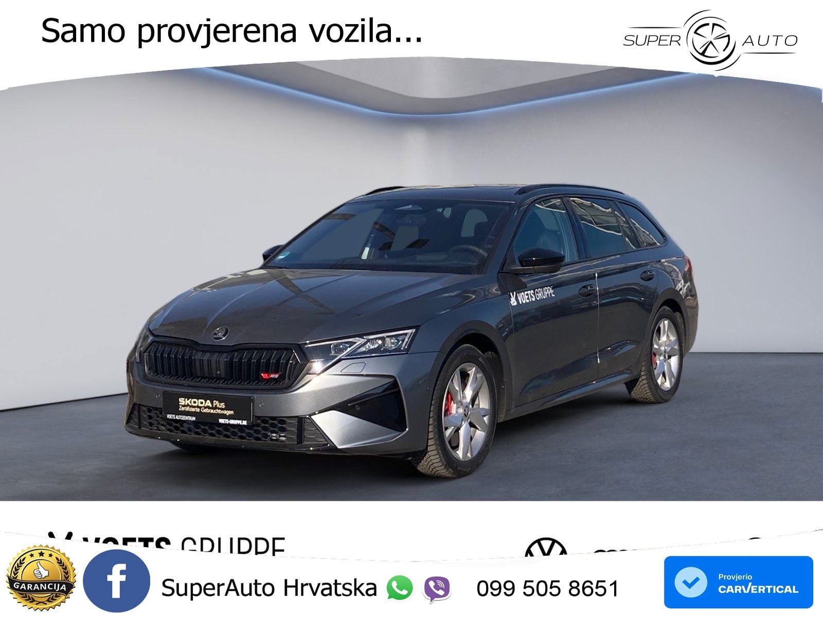 Škoda Octavia Combi RS 2.0 TSI (265 KS) DSG MATRIX+GR SJED+KAM