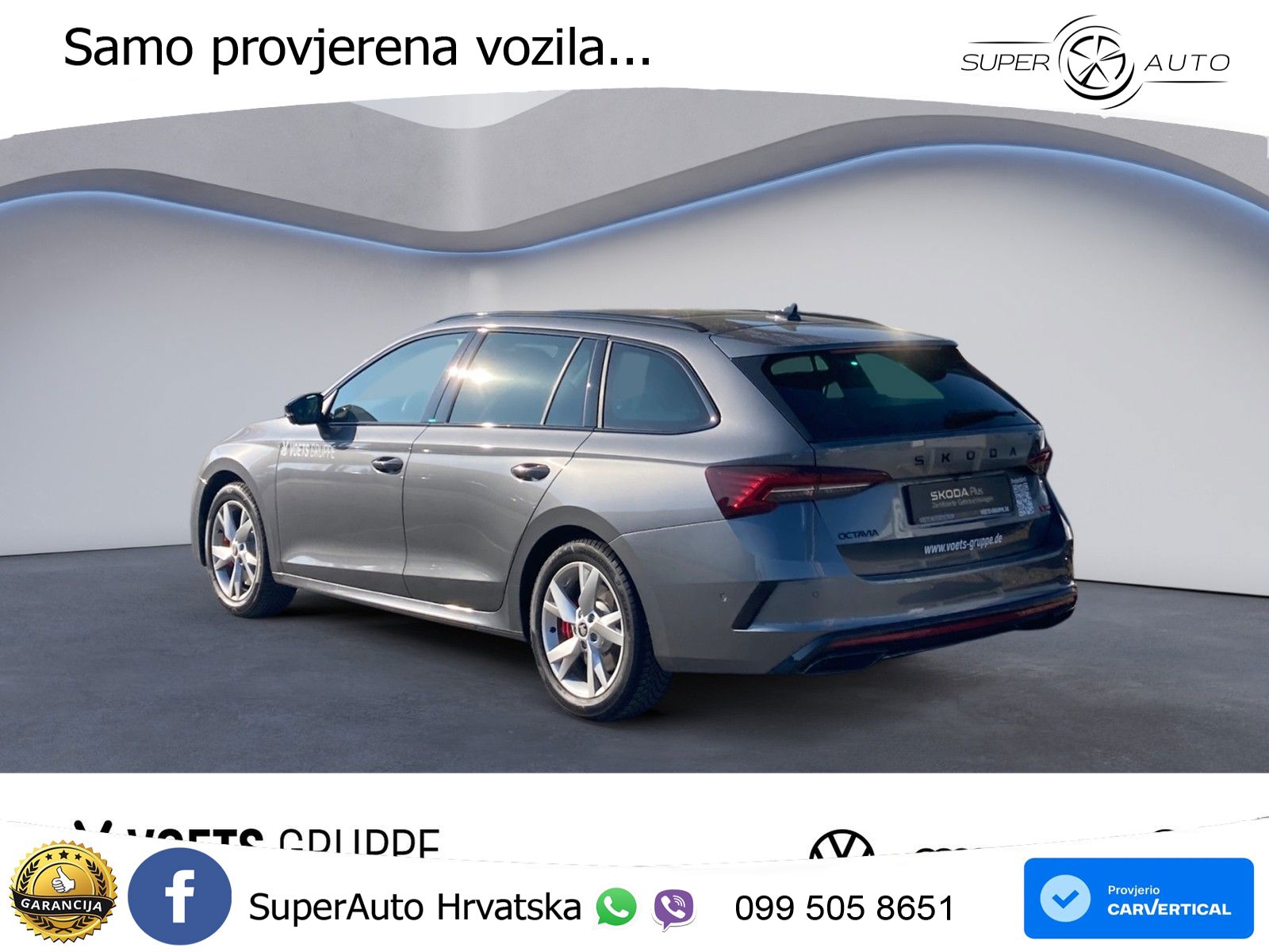 Škoda Octavia Combi RS 2.0 TSI (265 KS) DSG MATRIX+GR SJED+KAM
