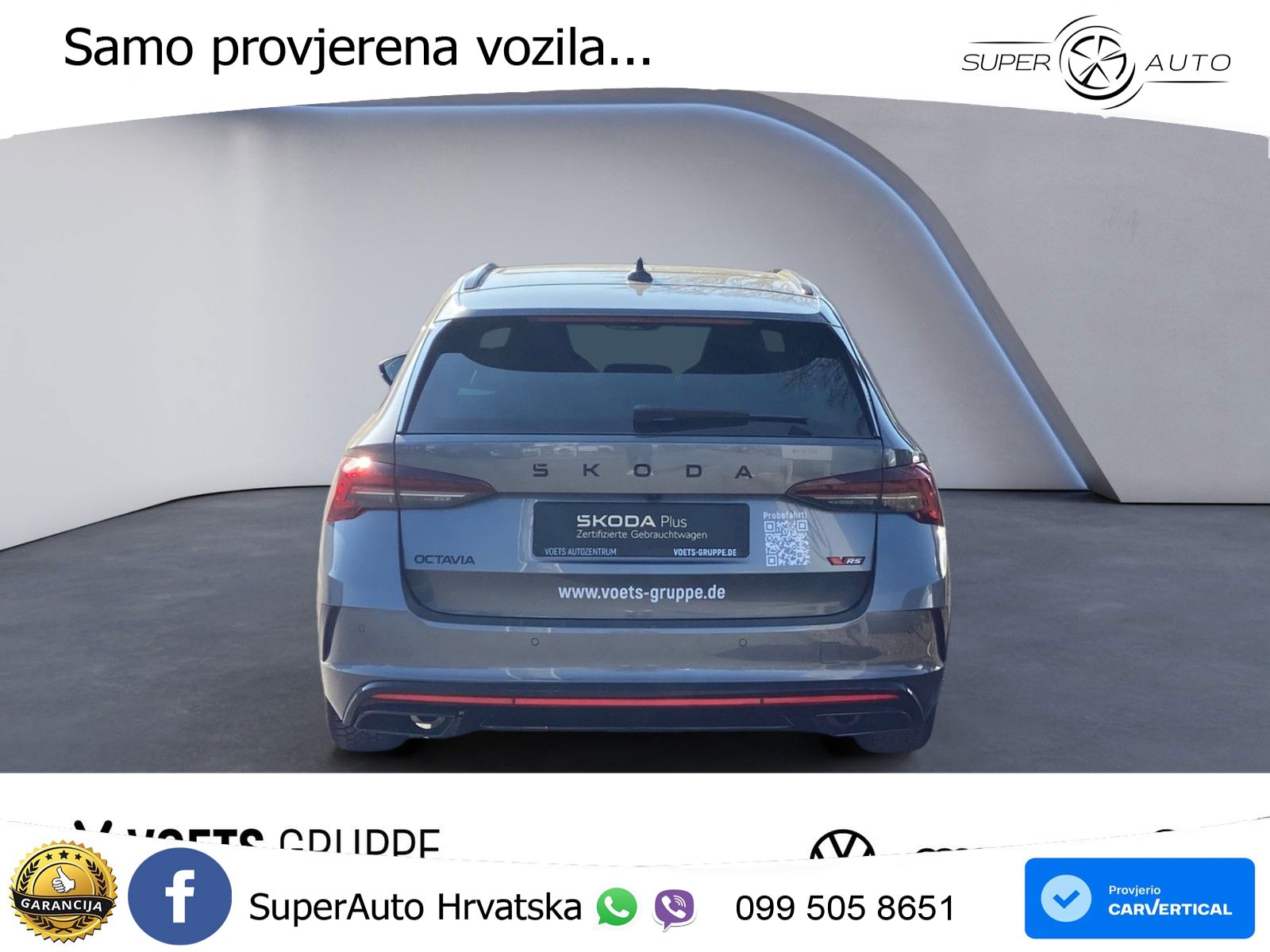 Škoda Octavia Combi RS 2.0 TSI (265 KS) DSG MATRIX+GR SJED+KAM