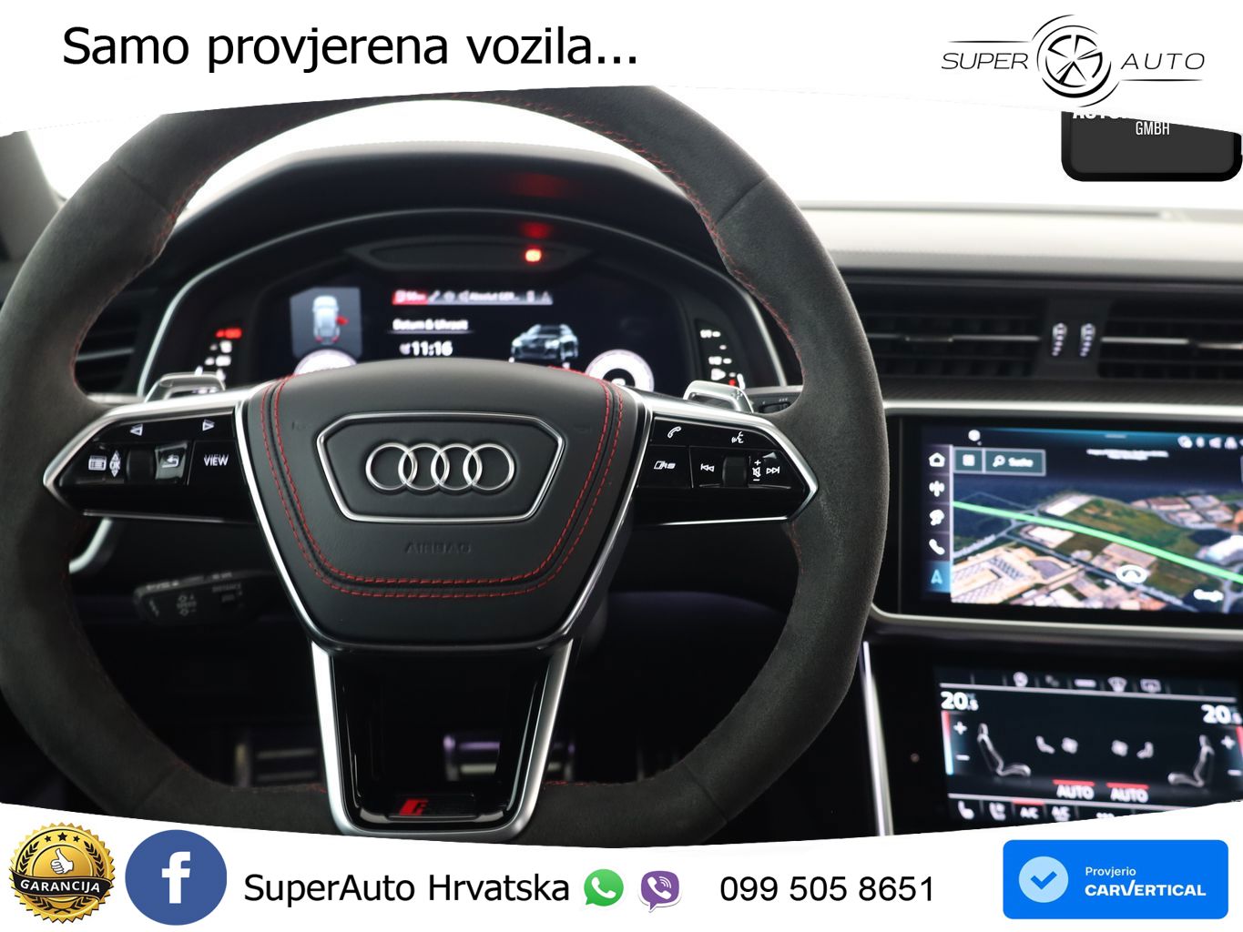 Audi RS6 Avant 4.0 TFSI V8 performance (630 KS)  quattro tiptronic LED+GR SJED+ACC