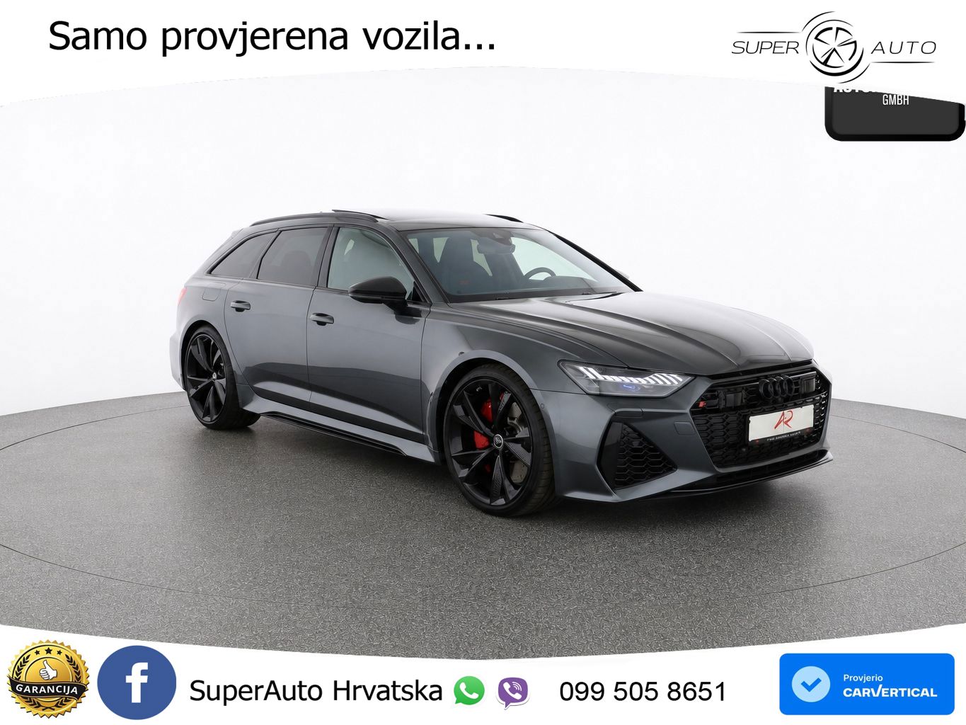 Audi RS6 Avant 4.0 TFSI V8 performance (630 KS)  quattro tiptronic LED+GR SJED+ACC