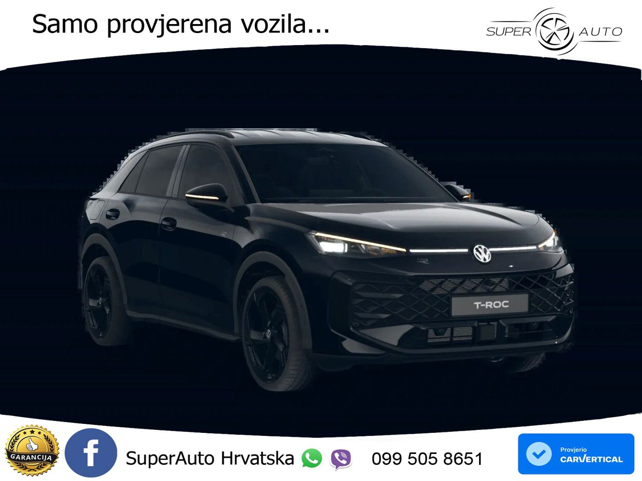 Volkswagen T-Roc 1.5 eTSI (150 KS)  DSG R-Line MATRIX+GR SJED+KAM