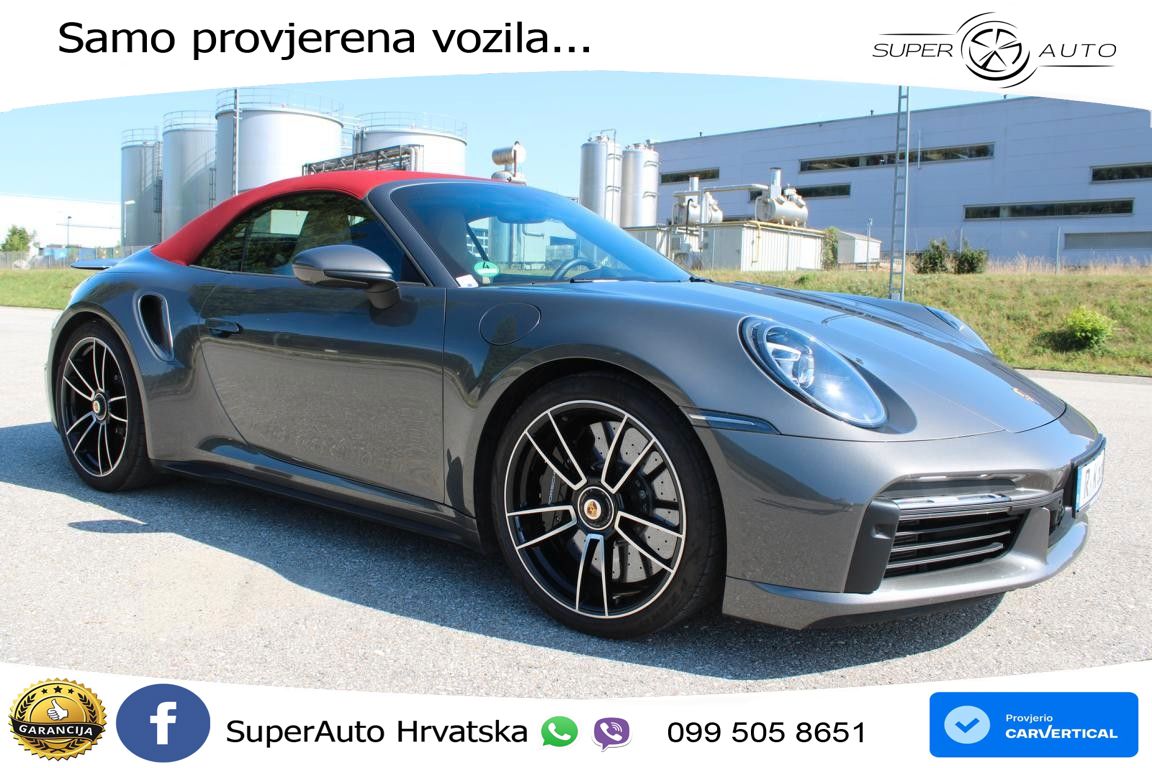 Porsche 911 Turbo S Cabriolet 3.8 (650 KS) PDK ZRAČNI+ACC+GR SJED+360