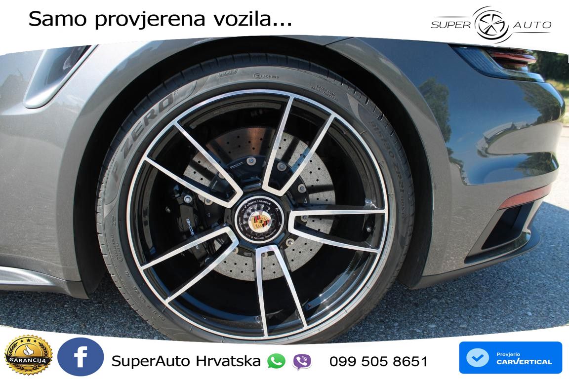 Porsche 911 Turbo S Cabriolet 3.8 (650 KS) PDK ZRAČNI+ACC+GR SJED+360