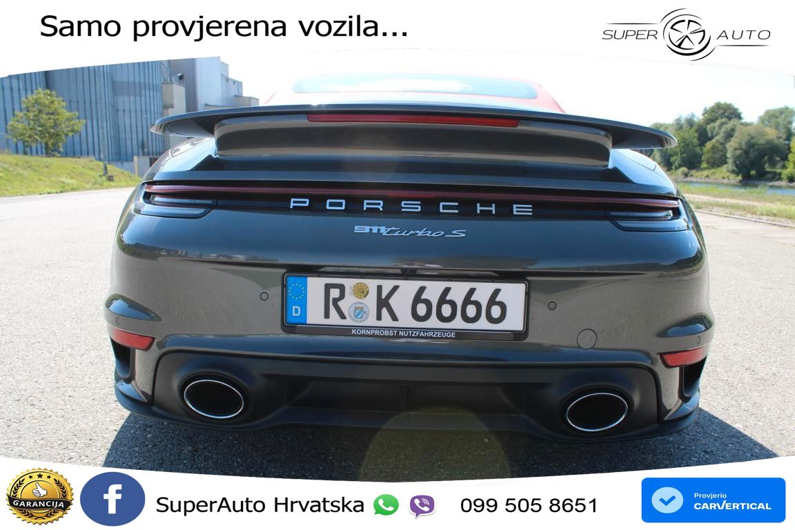 Porsche 911 Turbo S Cabriolet 3.8 (650 KS) PDK ZRAČNI+ACC+GR SJED+360