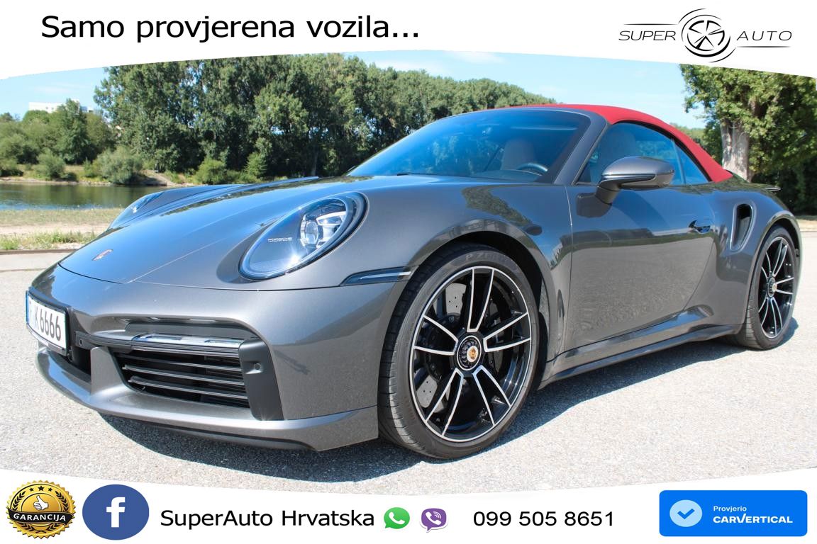 Porsche 911 Turbo S Cabriolet 3.8 (650 KS) PDK ZRAČNI+ACC+GR SJED+360