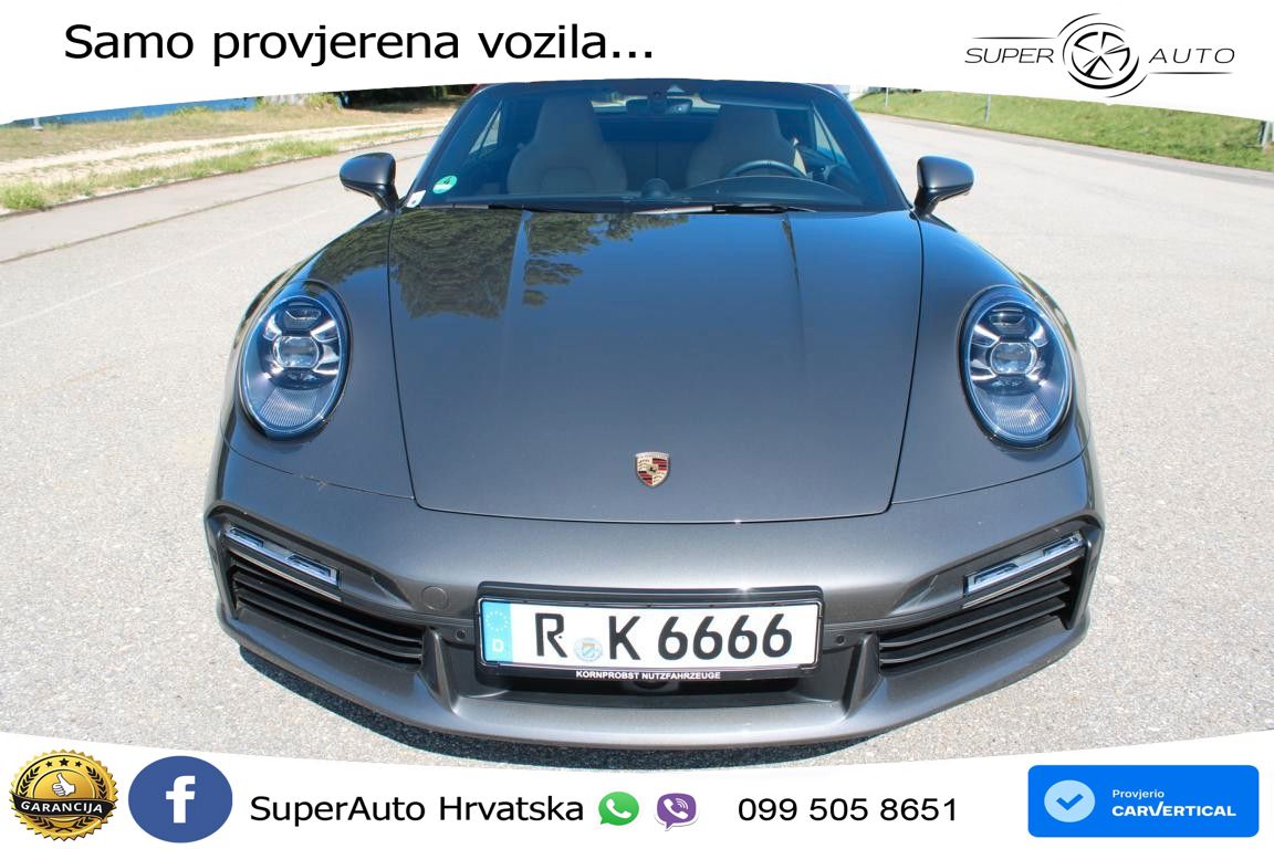 Porsche 911 Turbo S Cabriolet 3.8 (650 KS) PDK ZRAČNI+ACC+GR SJED+360