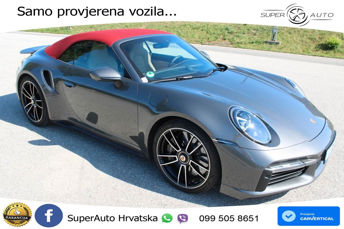 Porsche 911 Turbo S Cabriolet 3.8 (650 KS) PDK ZRAČNI+ACC+GR SJED+360