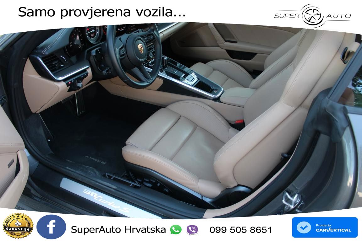Porsche 911 Turbo S Cabriolet 3.8 (650 KS) PDK ZRAČNI+ACC+GR SJED+360