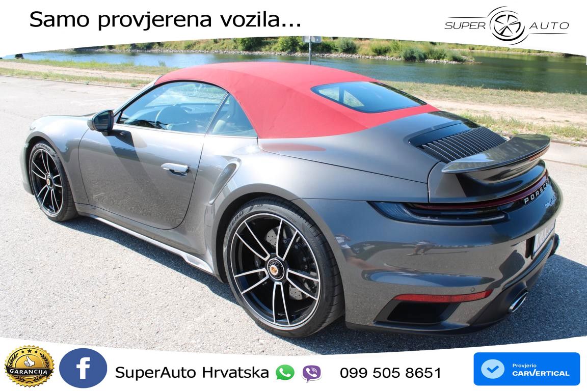 Porsche 911 Turbo S Cabriolet 3.8 (650 KS) PDK ZRAČNI+ACC+GR SJED+360