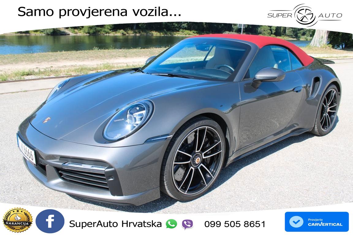 Porsche 911 Turbo S Cabriolet 3.8 (650 KS) PDK ZRAČNI+ACC+GR SJED+360