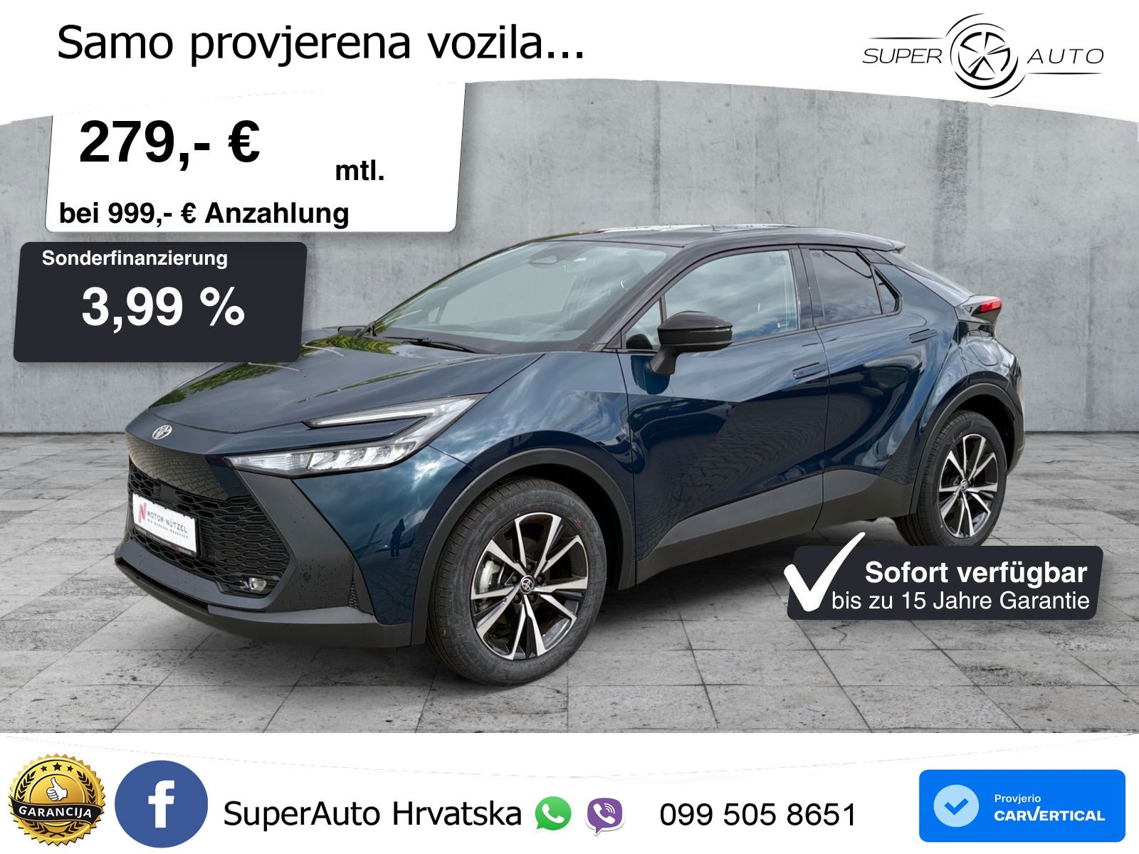 Toyota C-HR 2.0 (198 KS) Hybrid e-CVT Team D LED+GR SJED+ACC