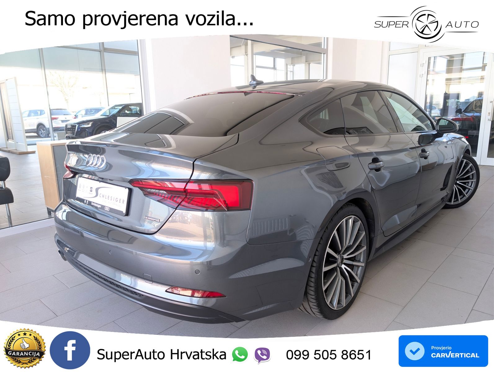 Audi A5 Sportback 50 TDI V6 (286 KS) quattro Tiptronic S line LED+GR SJED+ACC