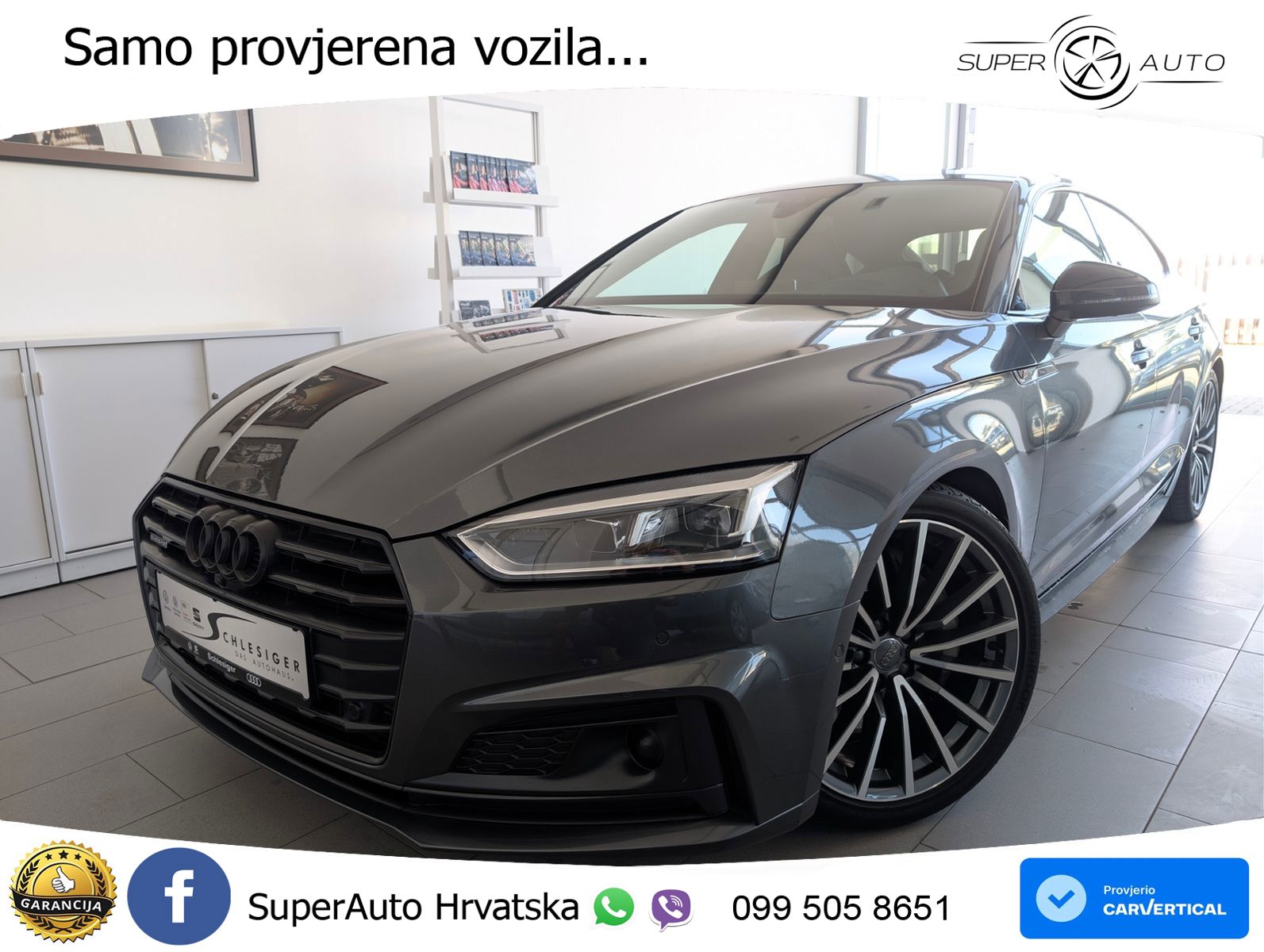 Audi A5 Sportback 50 TDI V6 (286 KS) quattro Tiptronic S line LED+GR SJED+ACC
