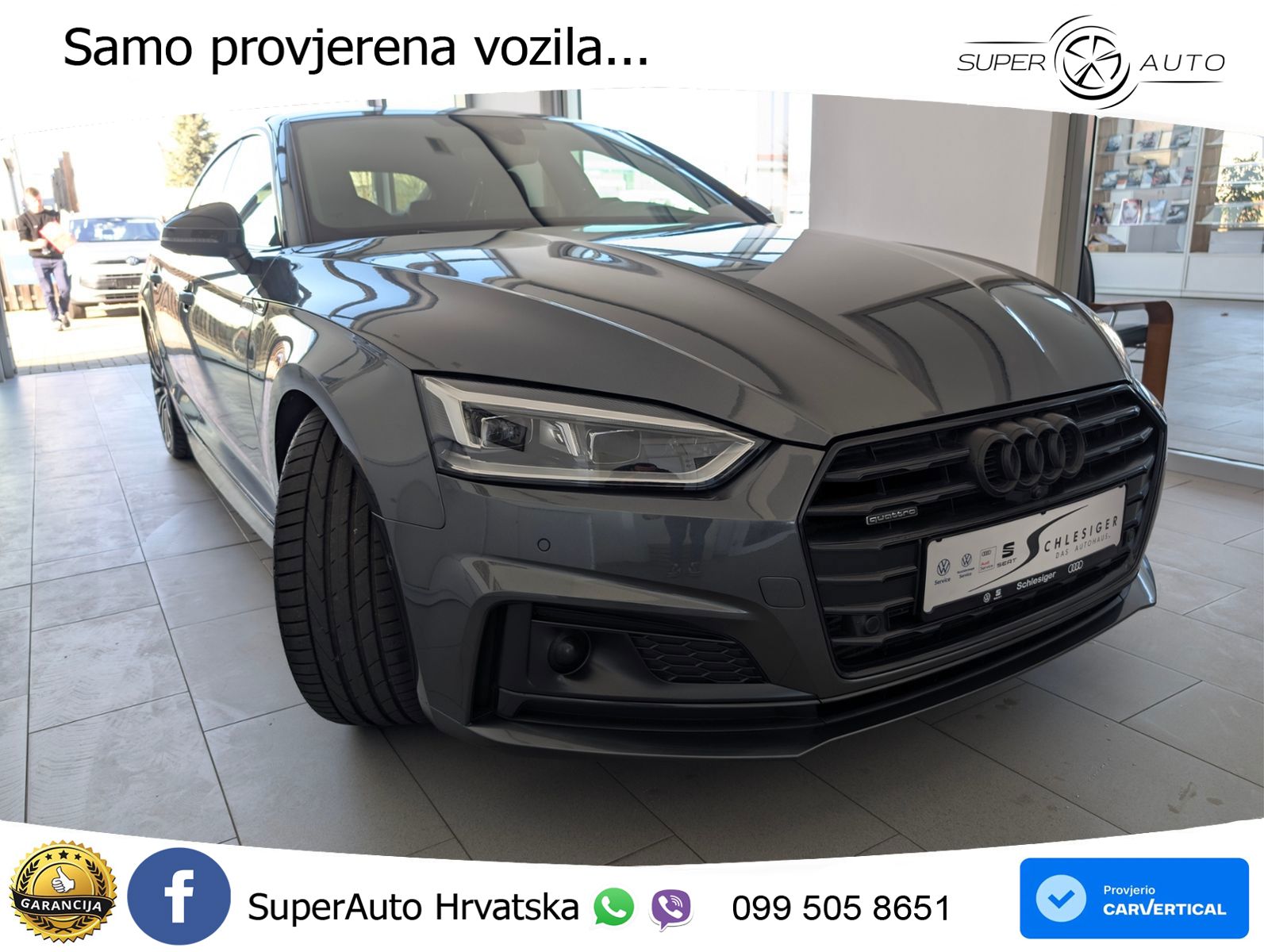 Audi A5 Sportback 50 TDI V6 (286 KS) quattro Tiptronic S line LED+GR SJED+ACC