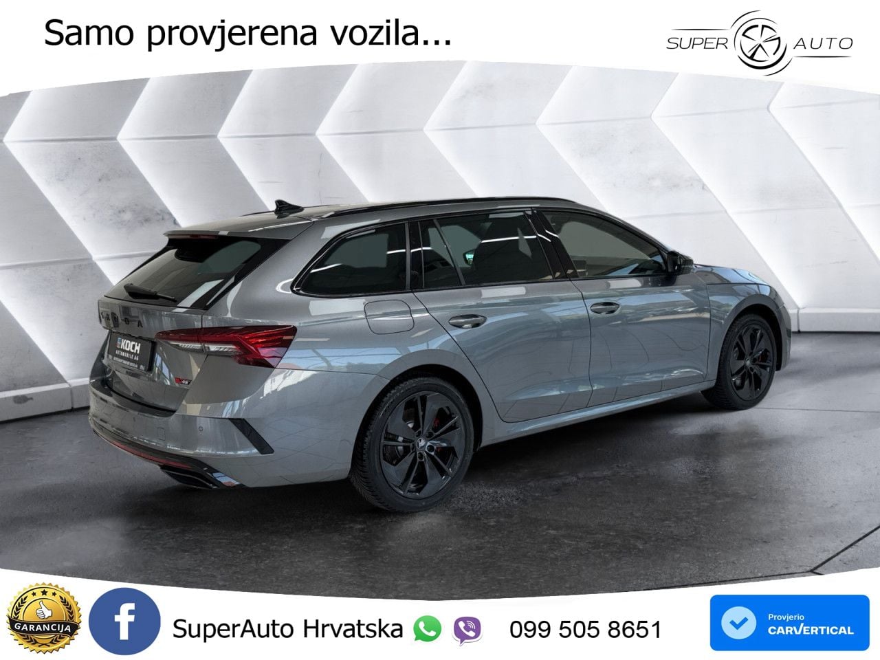 Škoda Octavia Combi RS 2.0 TSI (265 KS) DSG MATRIX+GR SJED+KAM
