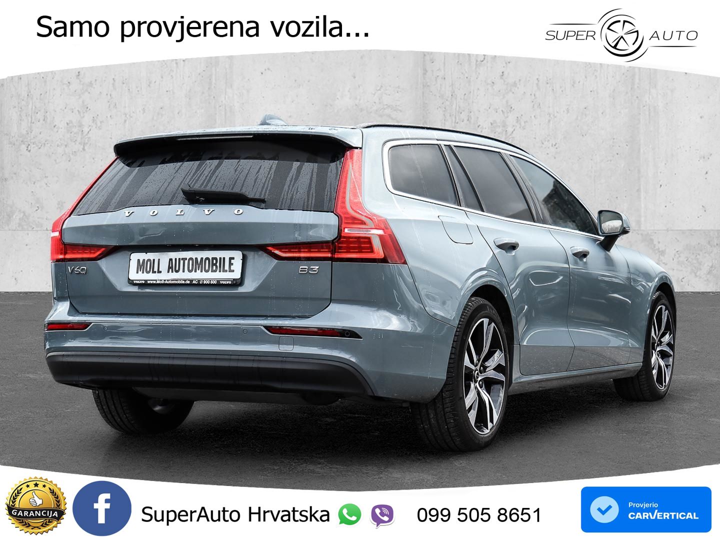 Volvo V60 2.0 B3 DCT LED+GR SJED+ACC