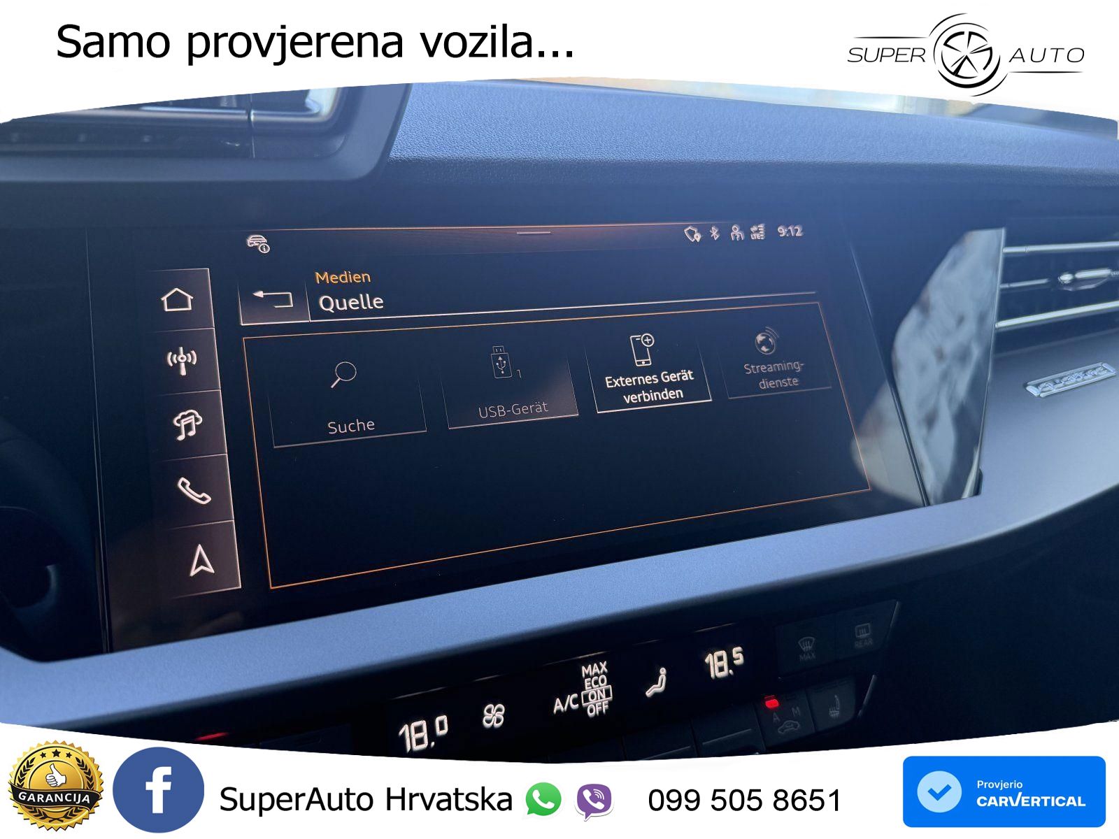 Audi A3 Sportback 40 TFSI (204 KS) quattro S tronic S line
