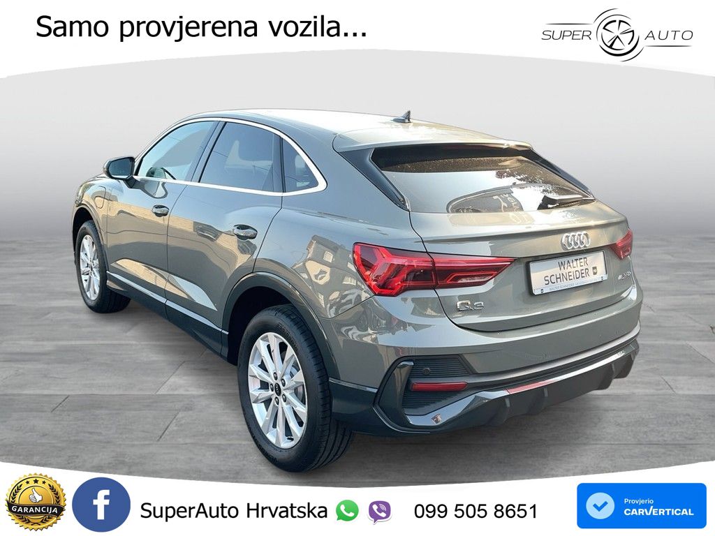 Audi Q3 Sportback 45 TFSIe (245 KS) S tronic LED+GR SJED+ACC