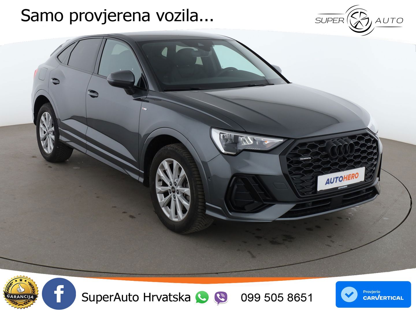 Audi Q3 II Sportback 45 TFSI (245 KS) quattro S tronic S line LED+GR SJED+ACC