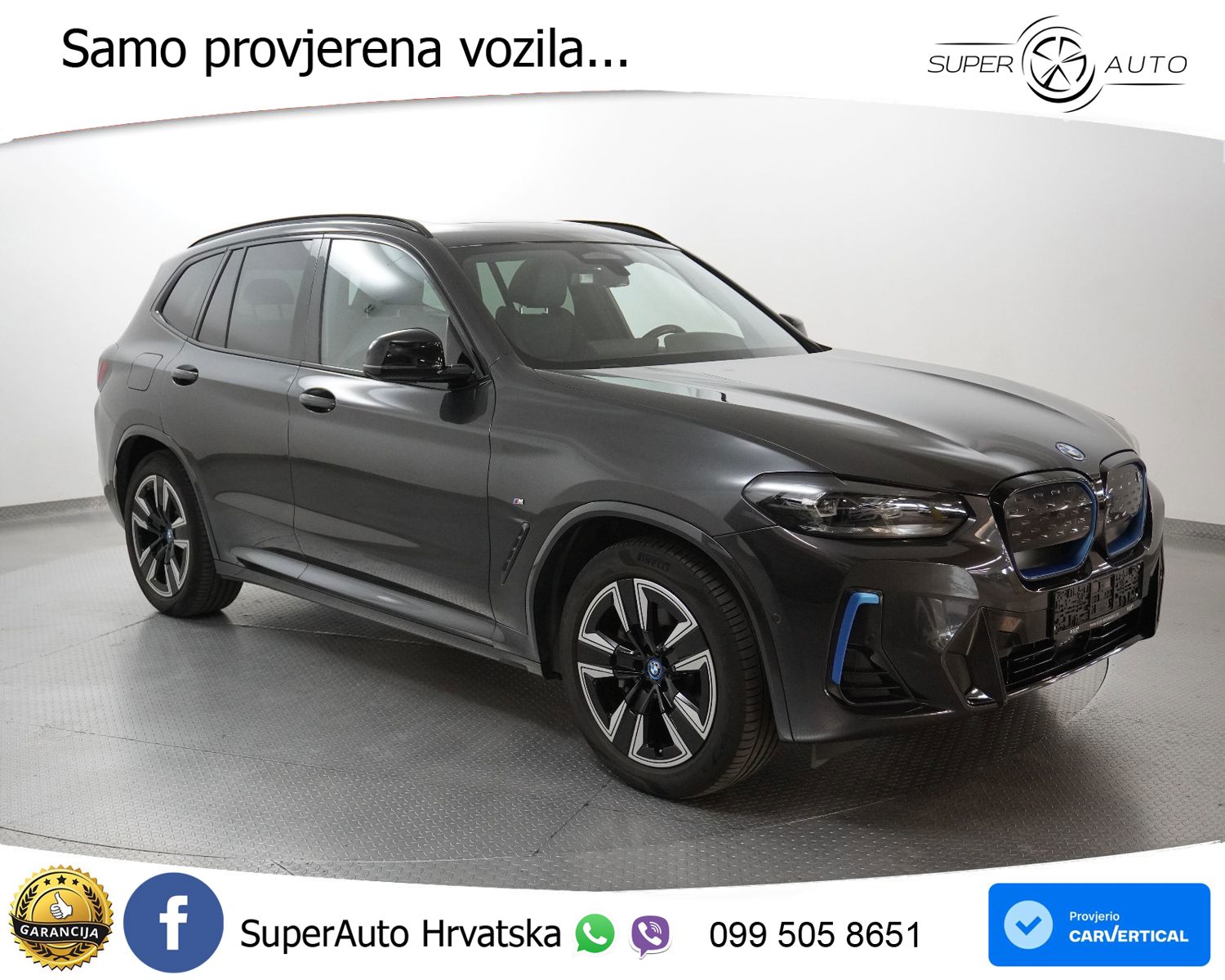 BMW iX3 80 kWh (286 KS) M Sport LED+GR SJED+ACC